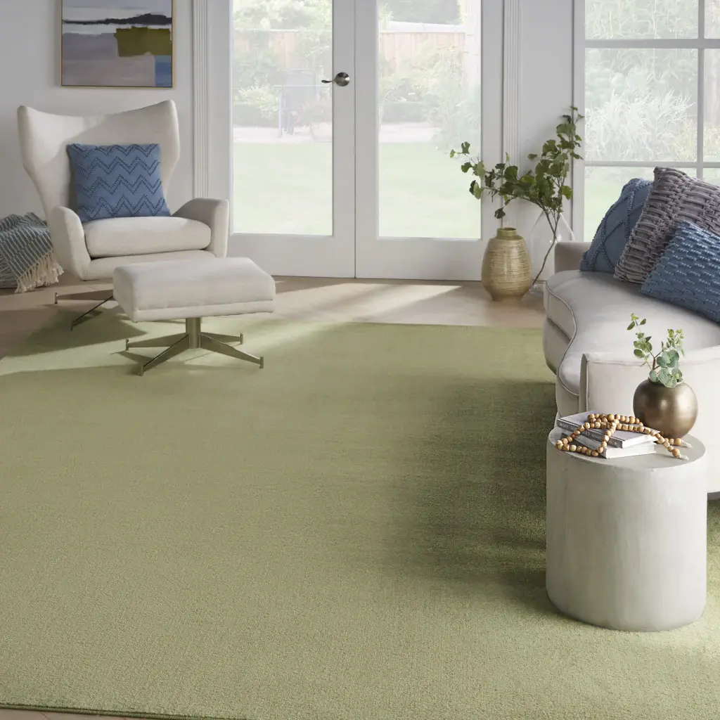 9' X 12' Green Non Skid Indoor Outdoor Area Rug - Image 6