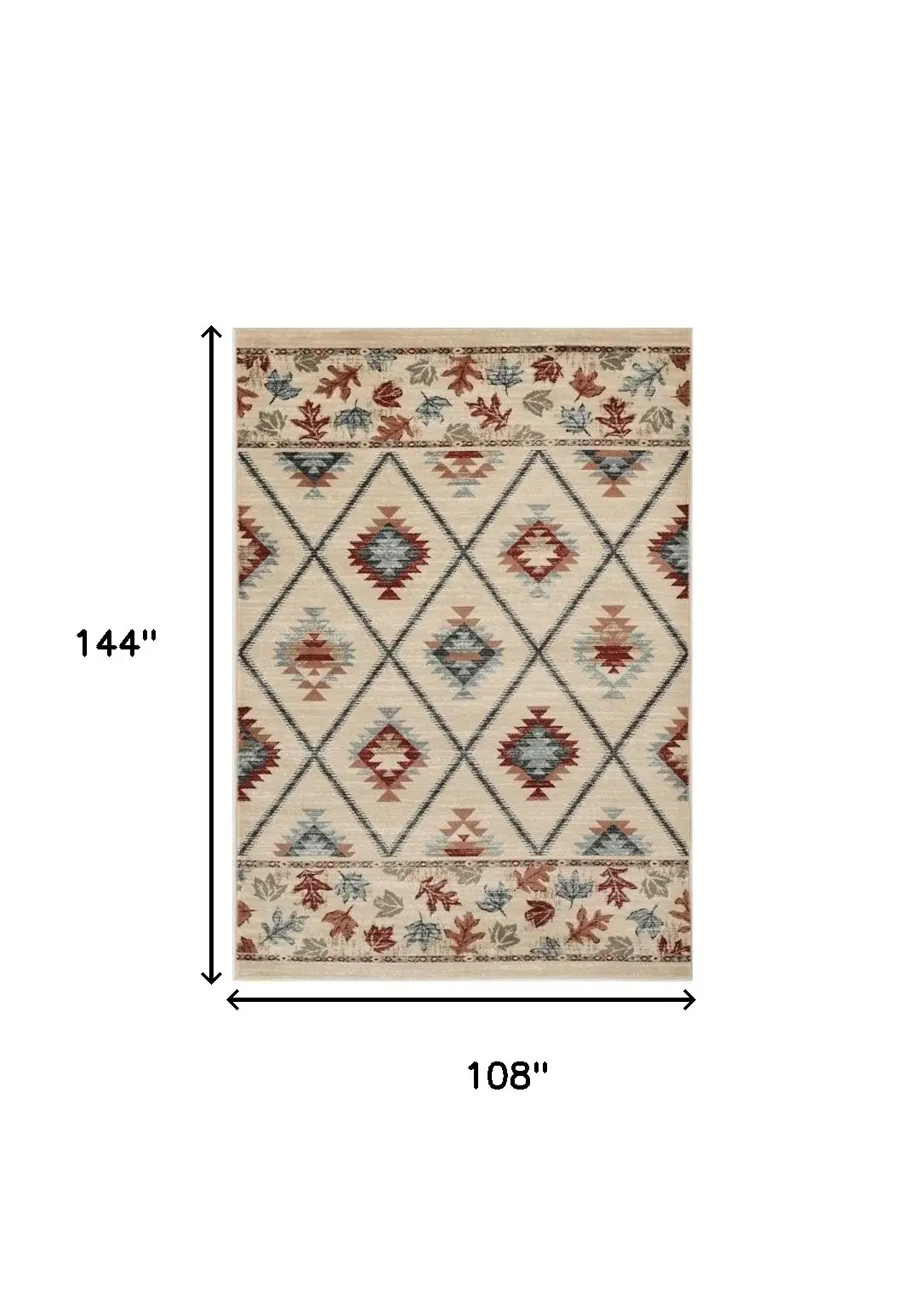 9' X 12' Ivory Area Rug - Image 3