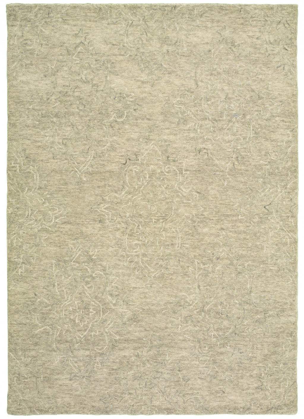 9' X 12' Light Green Floral Paradise Area Rug - Image 3