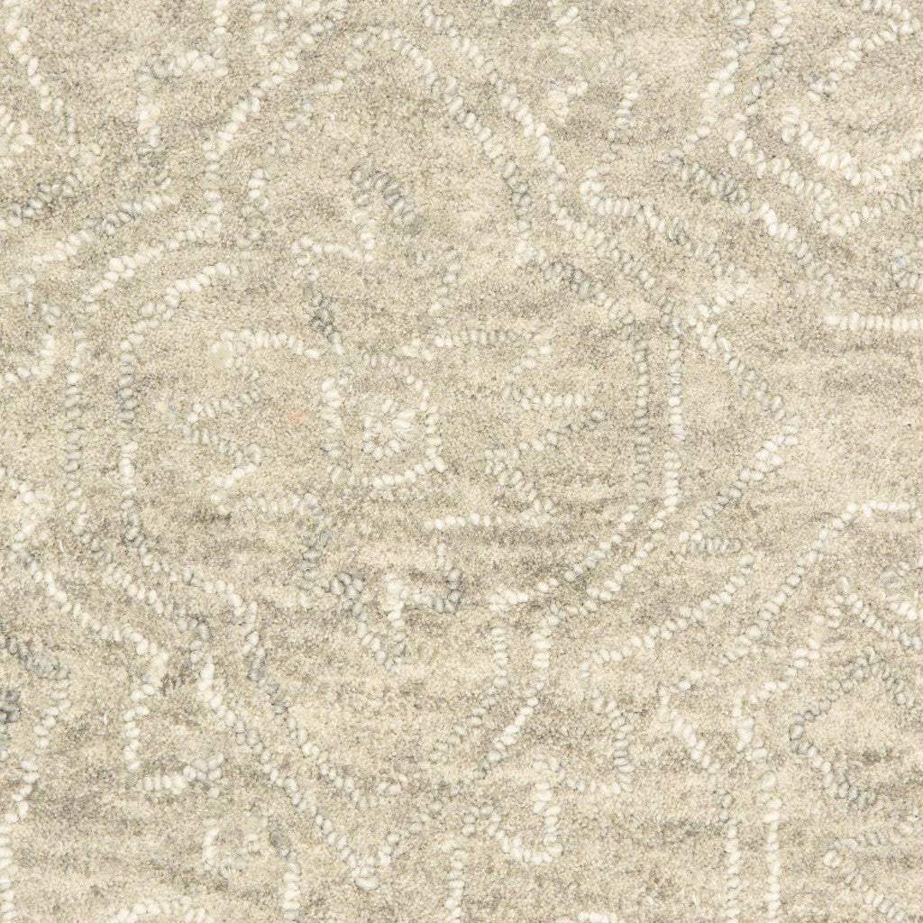9' X 12' Light Green Floral Paradise Area Rug - Image 4