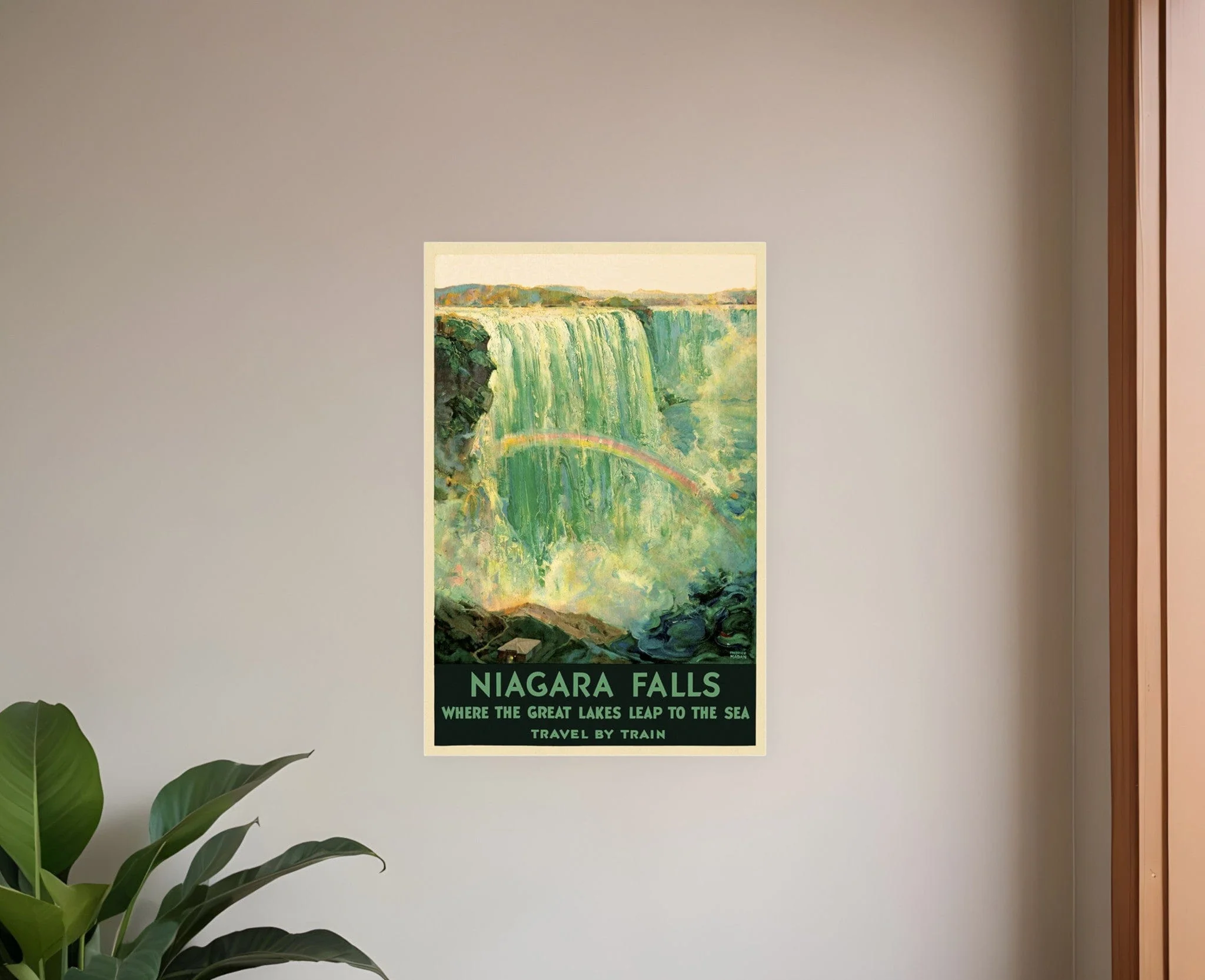 9" X 12" Niagra Falls New York C1920S Vintage Travel Poster Wall Art