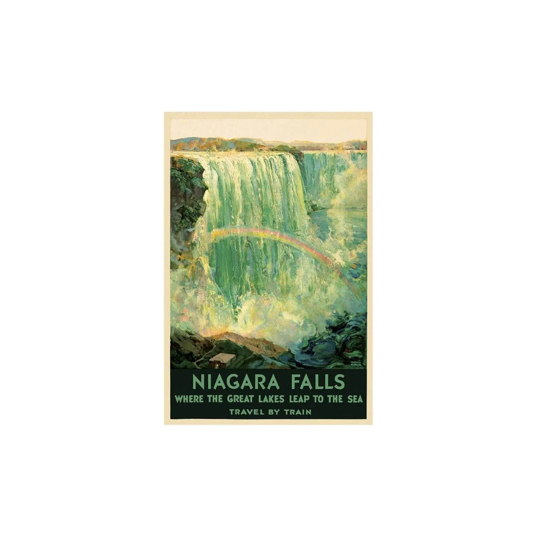 9" X 12" Niagra Falls New York C1920S Vintage Travel Poster Wall Art - Image 2