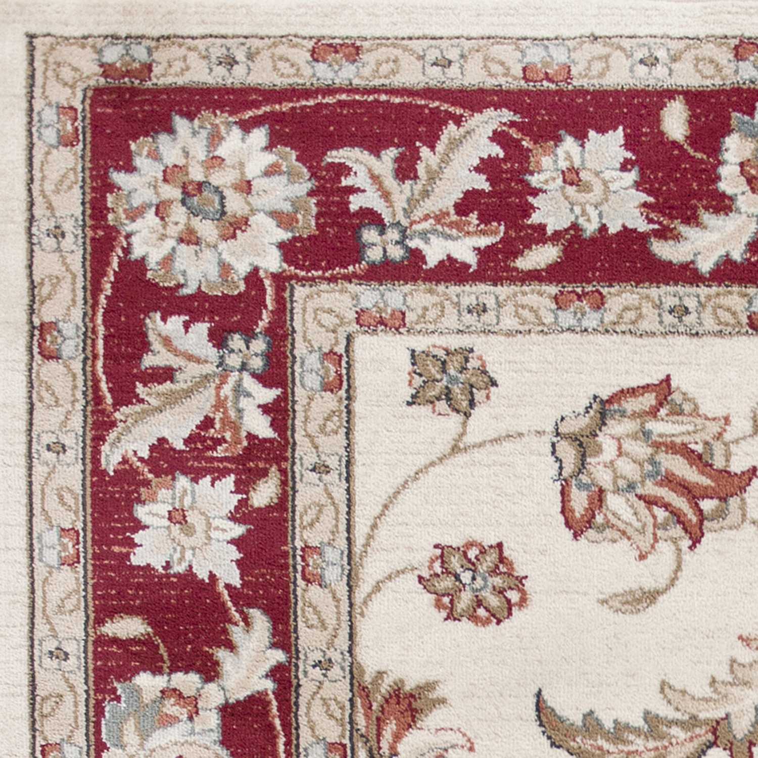 9' X 12'  Polypropylene Ivory Or Red Area Rug - Image 2