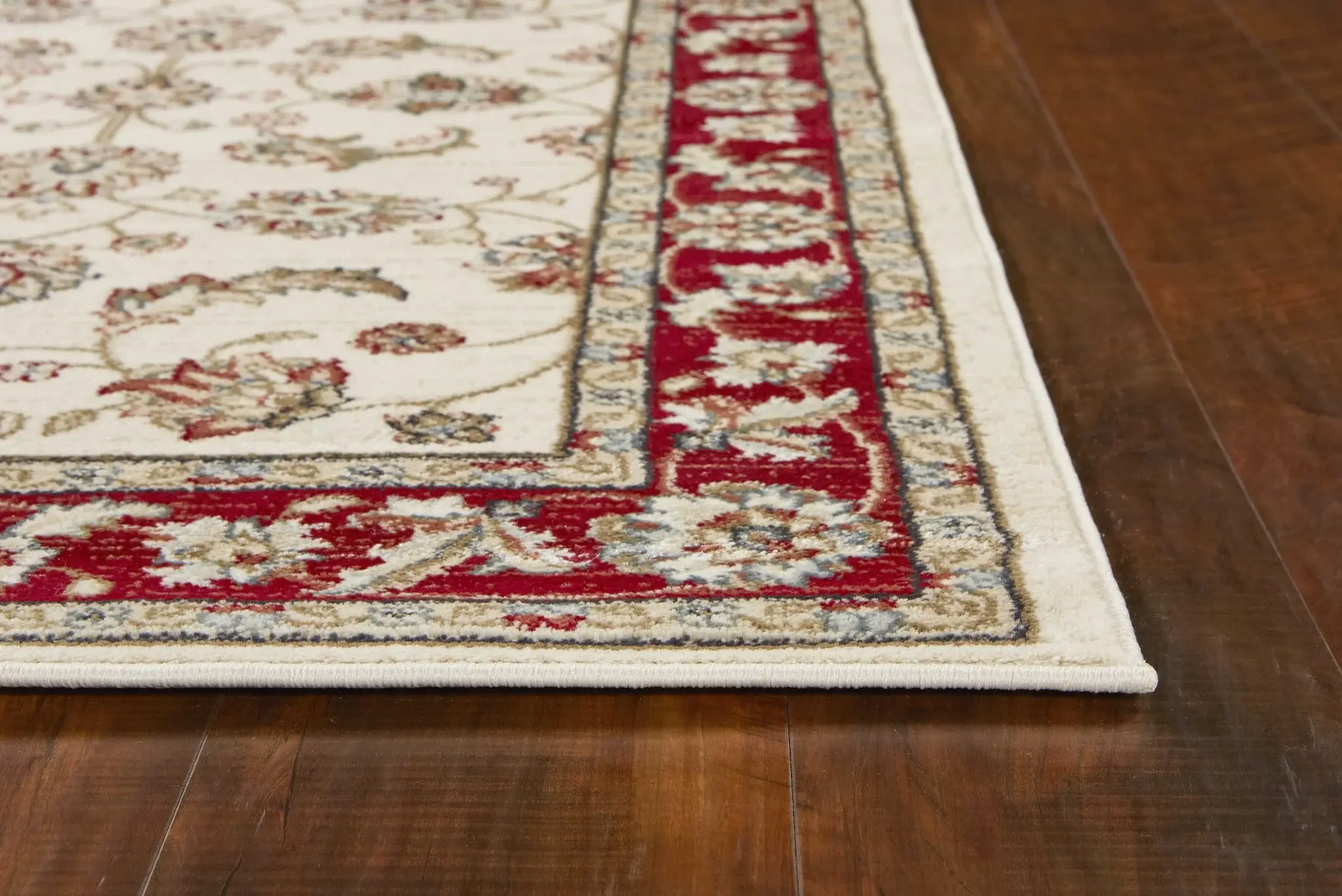 9' X 12'  Polypropylene Ivory Or Red Area Rug - Image 4