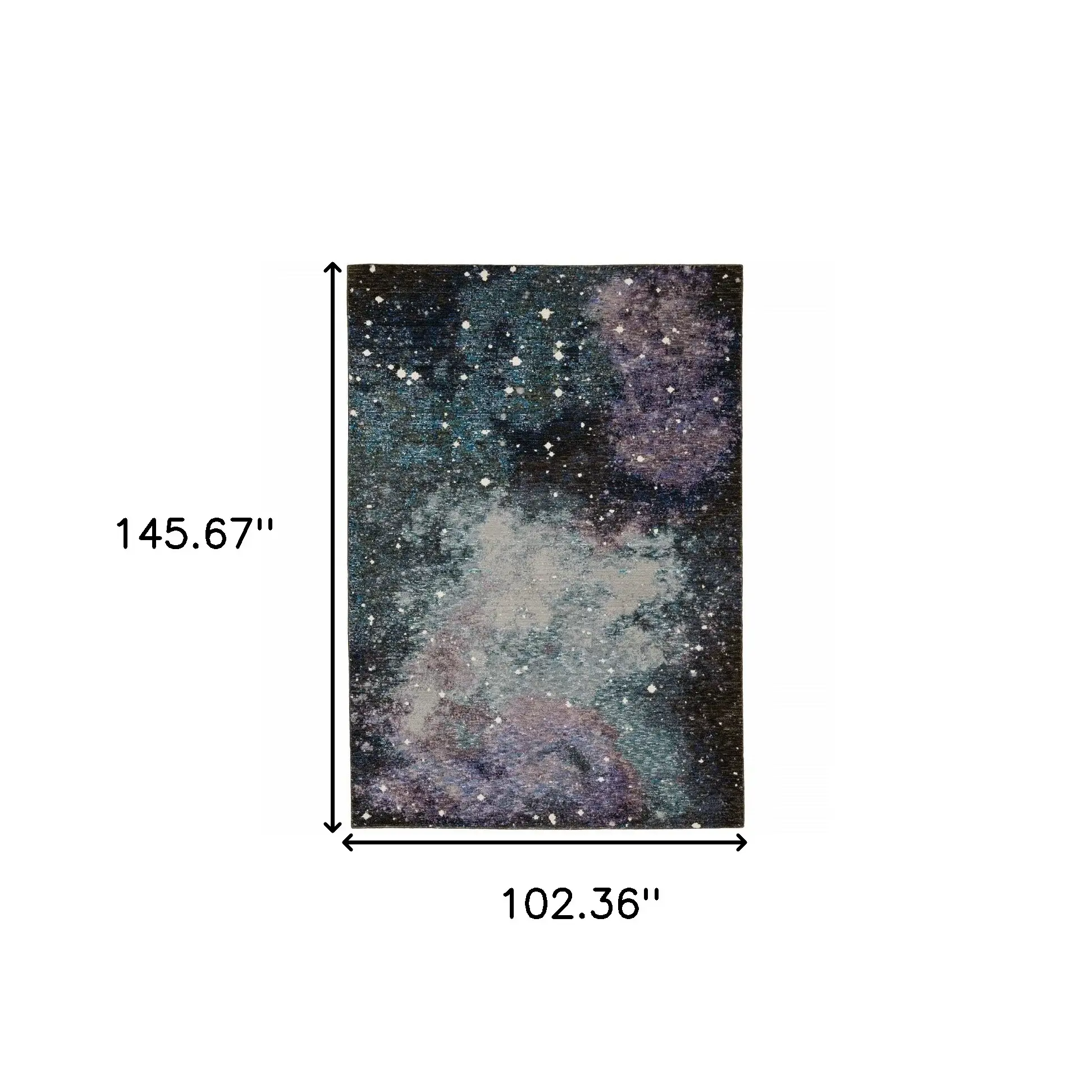 9' X 12' Purple and Ivory Abstract Power Loom Area Rug - Image 3
