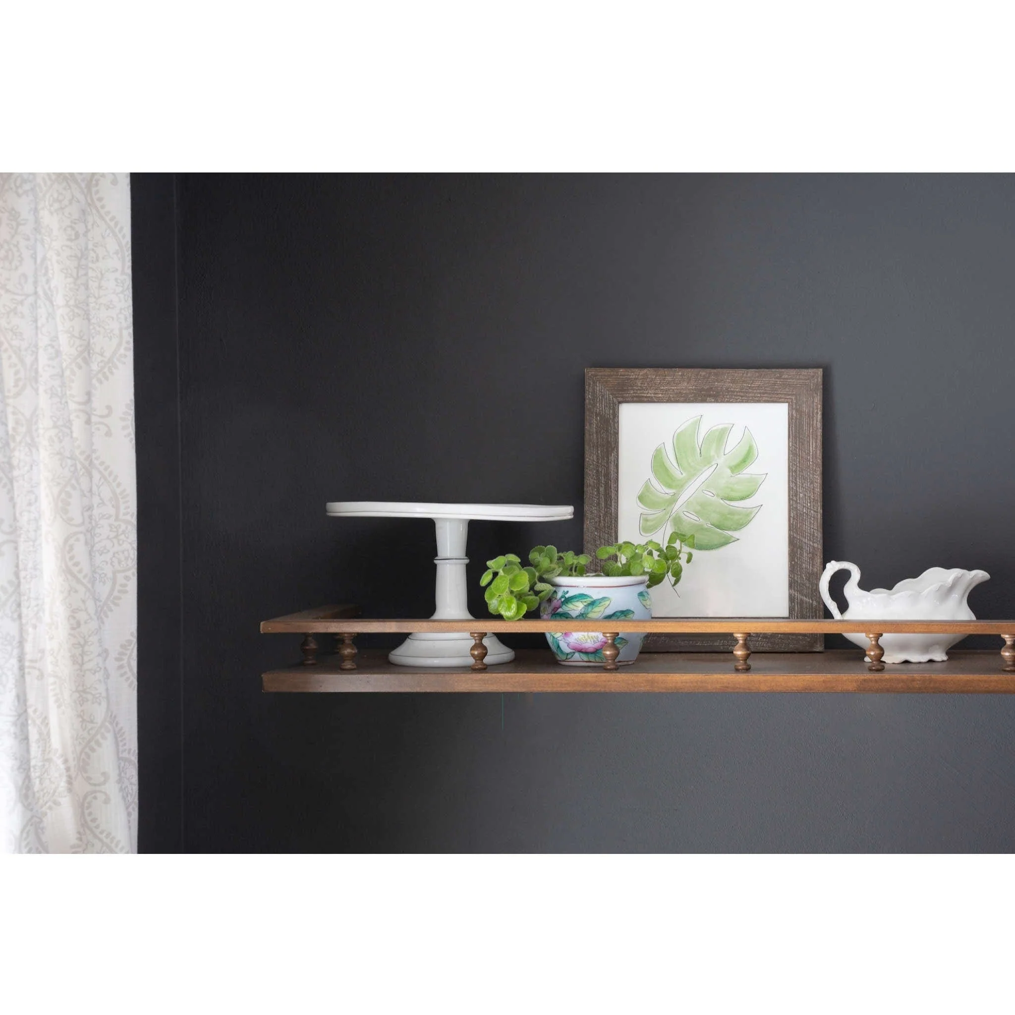 9" X 12"  Rustic Farmhouse Espresso Brown Wood Frame - Image 2