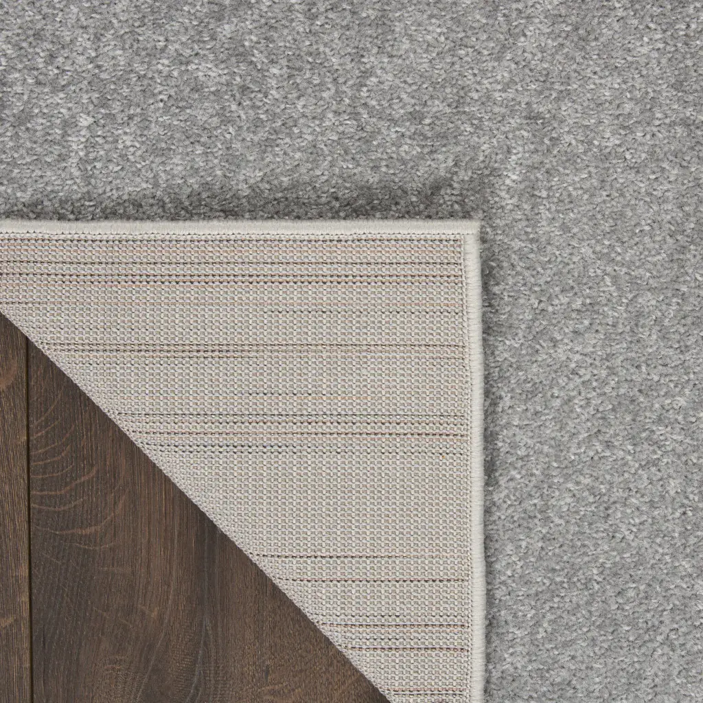 9' X 12' Silver Grey Non Skid Indoor Outdoor Area Rug - Image 5