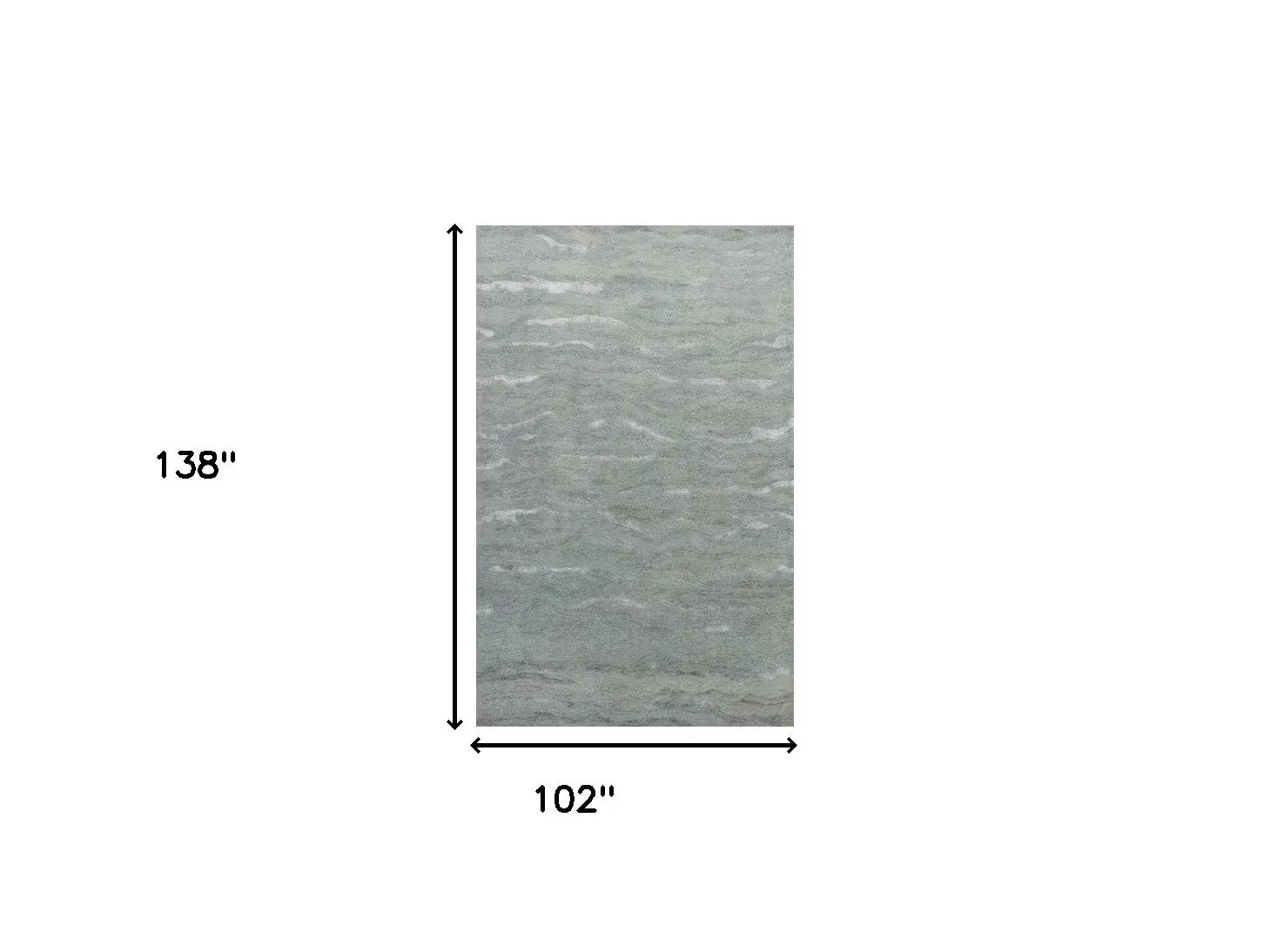 9' X 12' Slate Grey Hand Tufted Abstract Indoor Area Rug - Image 3