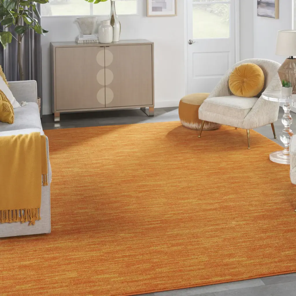 9' X 12' Sunburst Non Skid Indoor Outdoor Area Rug - Image 4