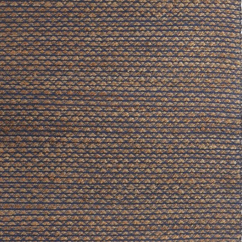 9' X 12' Tan and Blue Detailed Lattice Area Rug - Image 8