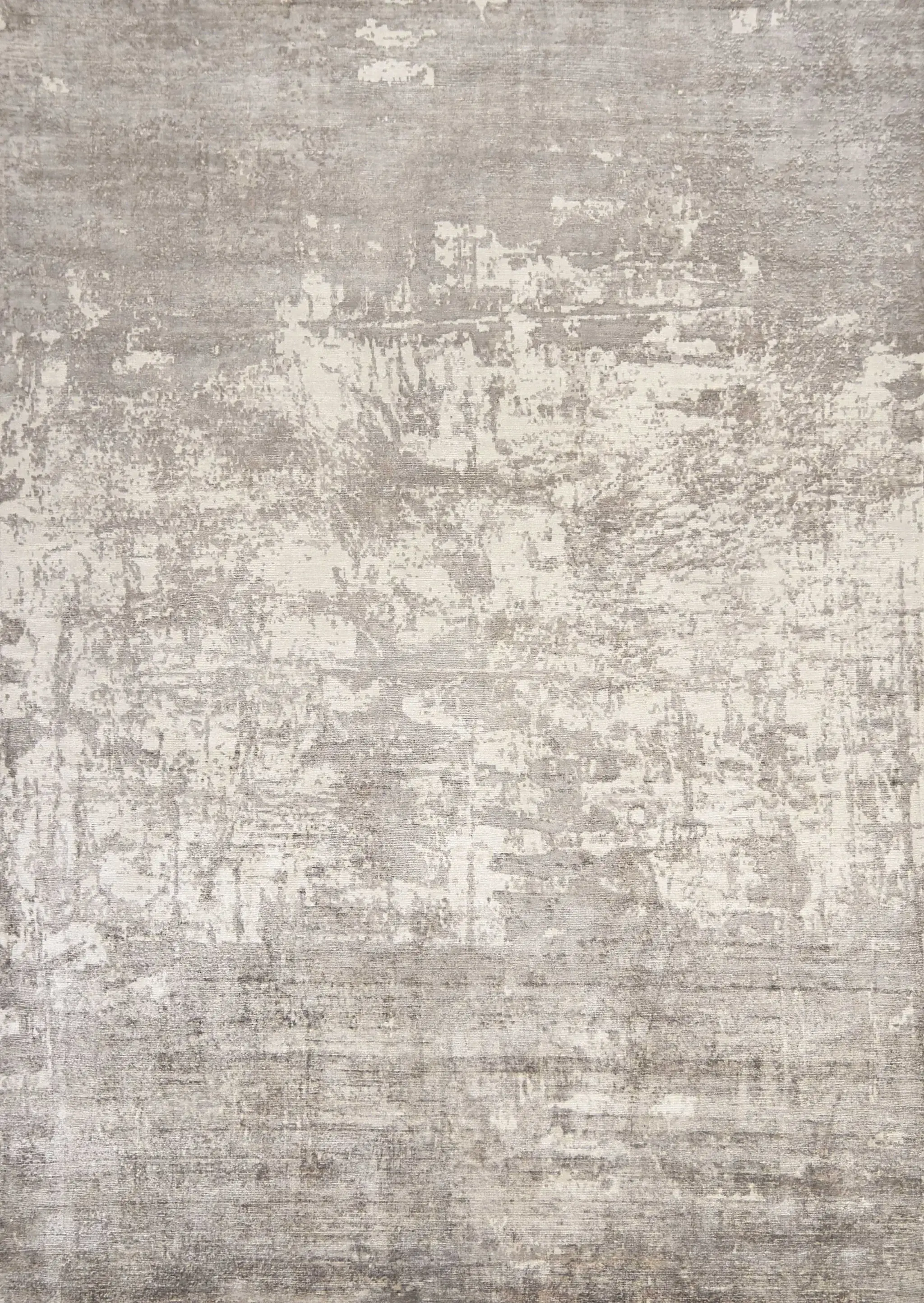 9' X 13' Beige Hand Loomed Abstract Brushstroke Indoor Area Rug - Image 5