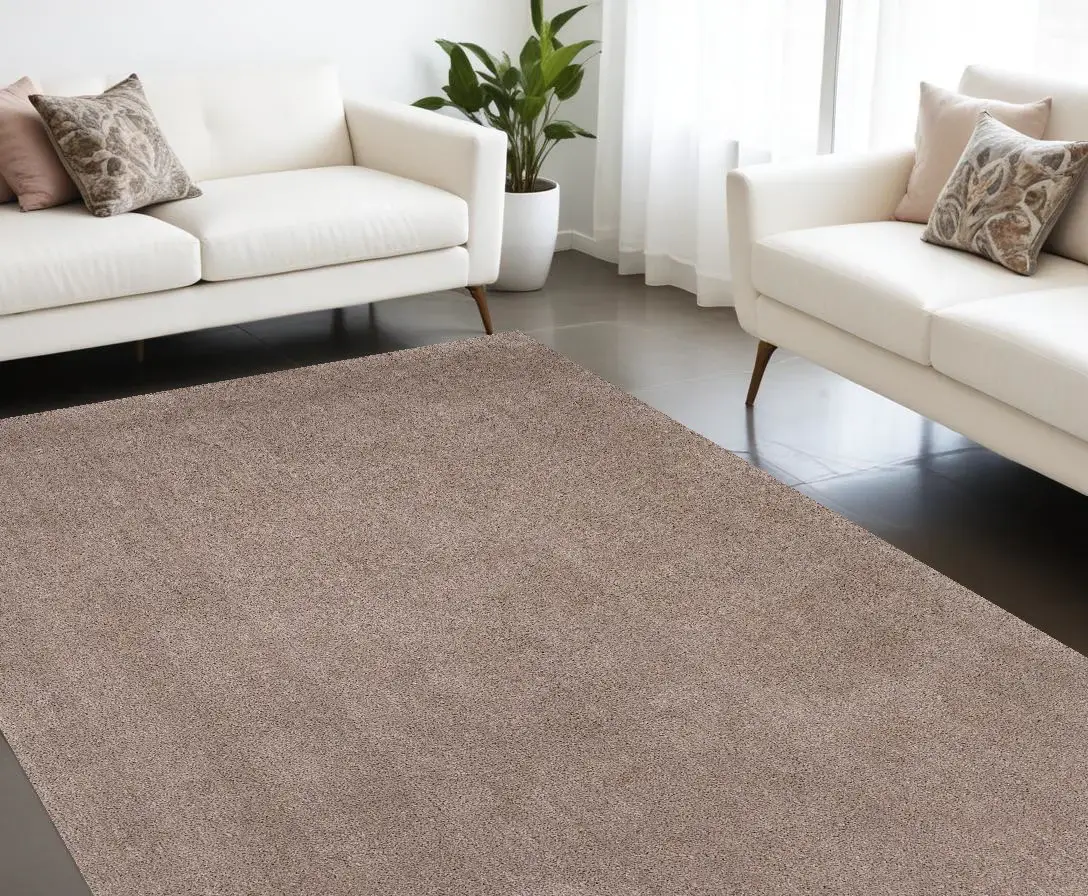 9' X 13' Beige Hand Woven Area Rug