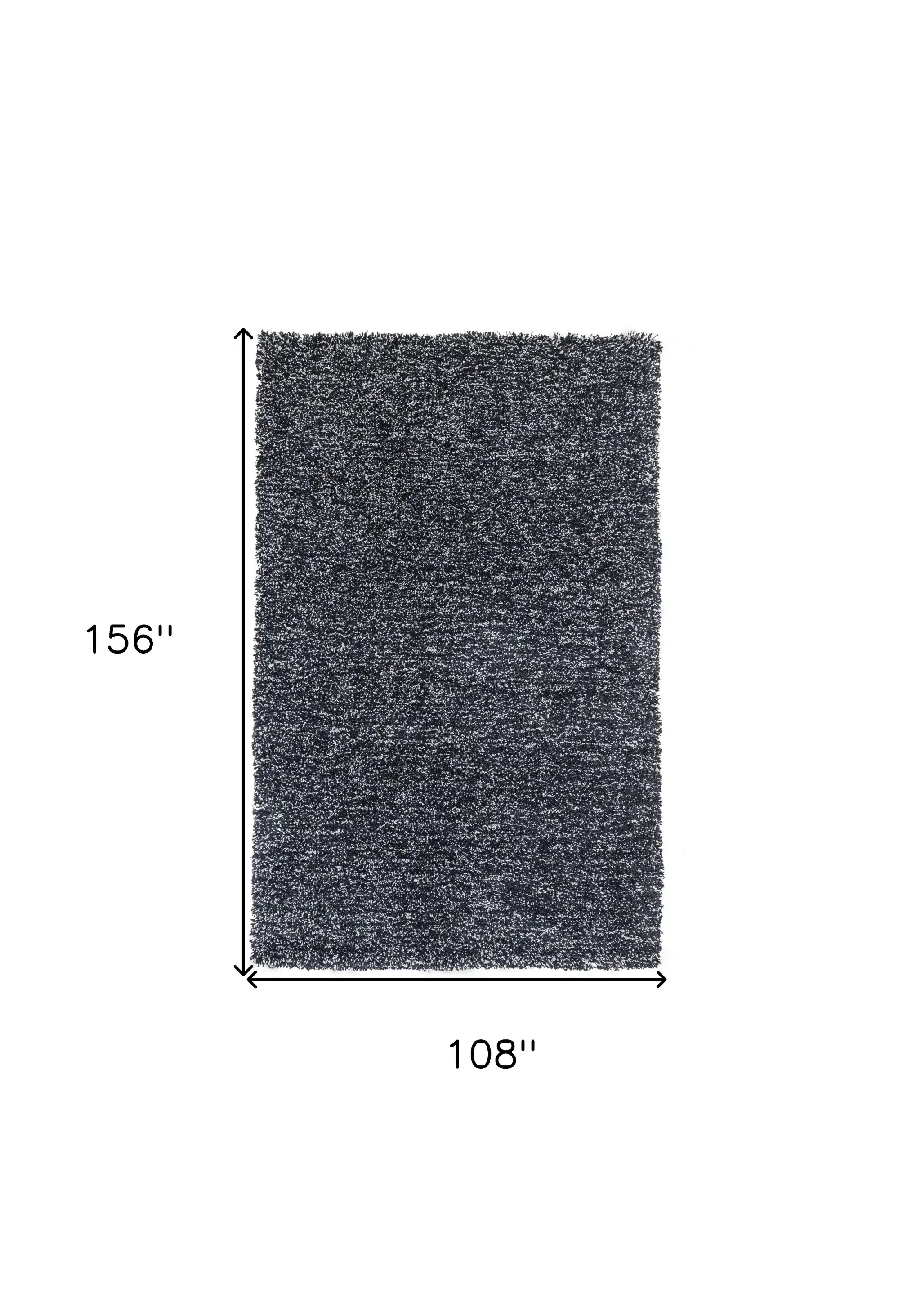 9' X 13' Black Hand Woven Area Rug - Image 3