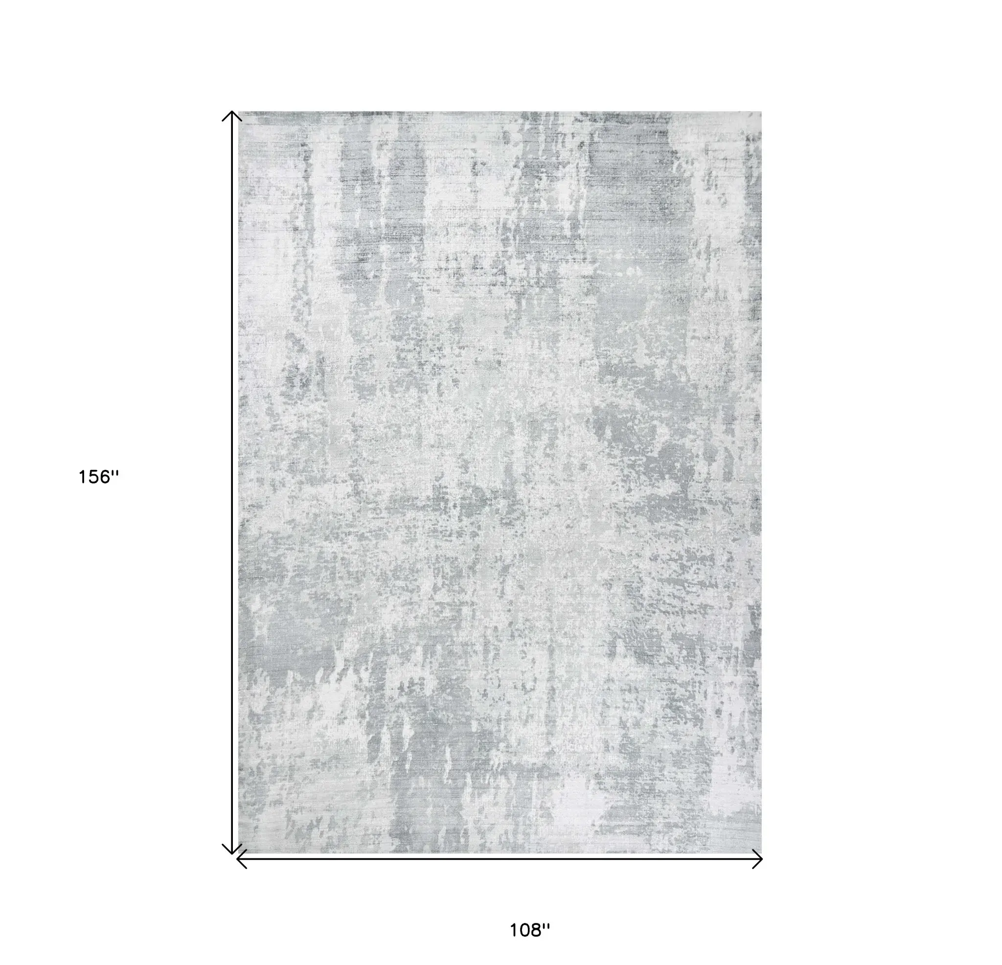 9' X 13' Gray Abstract Hand Loomed Area Rug - Image 3