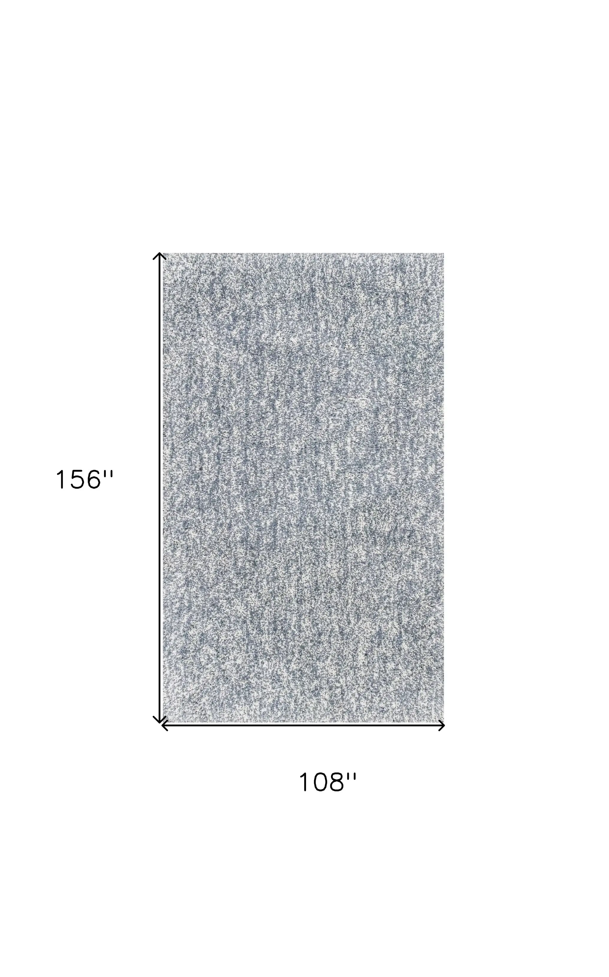 9' X 13' Gray and Ivory Abstract Hand Woven Area Rug - Image 3