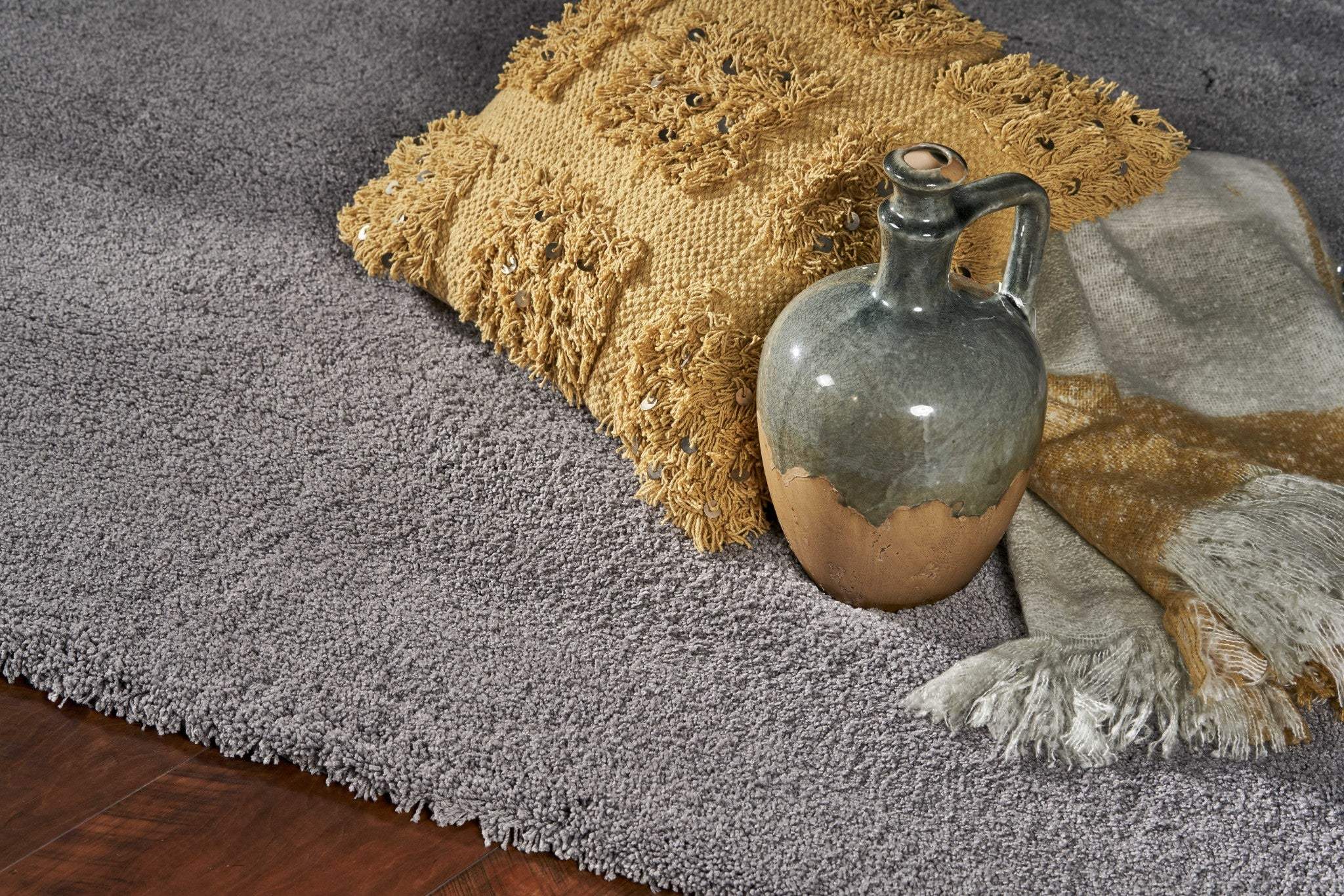 9' X 13' Gray Hand Woven Area Rug - Image 4