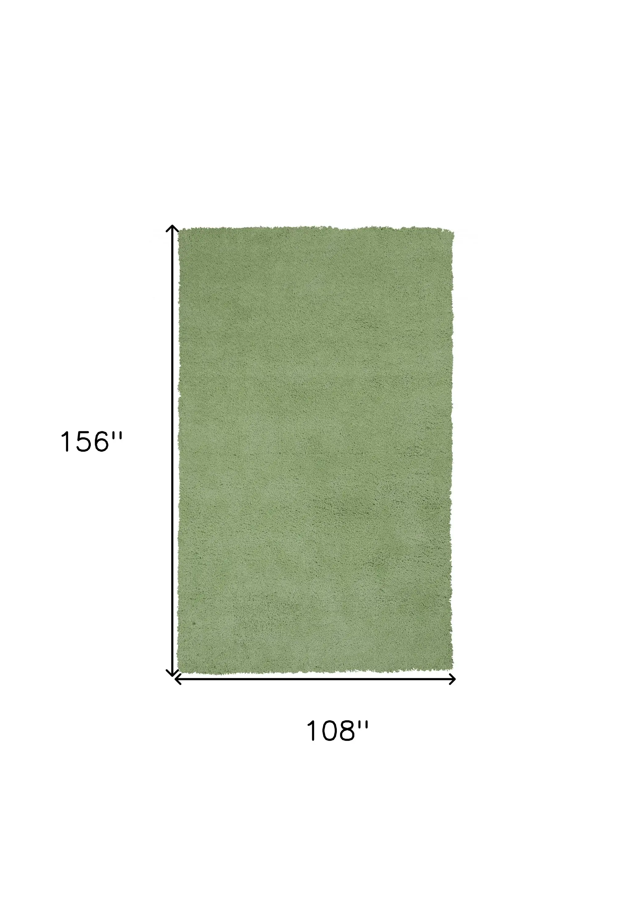 9' X 13' Green Hand Woven Area Rug - Image 3