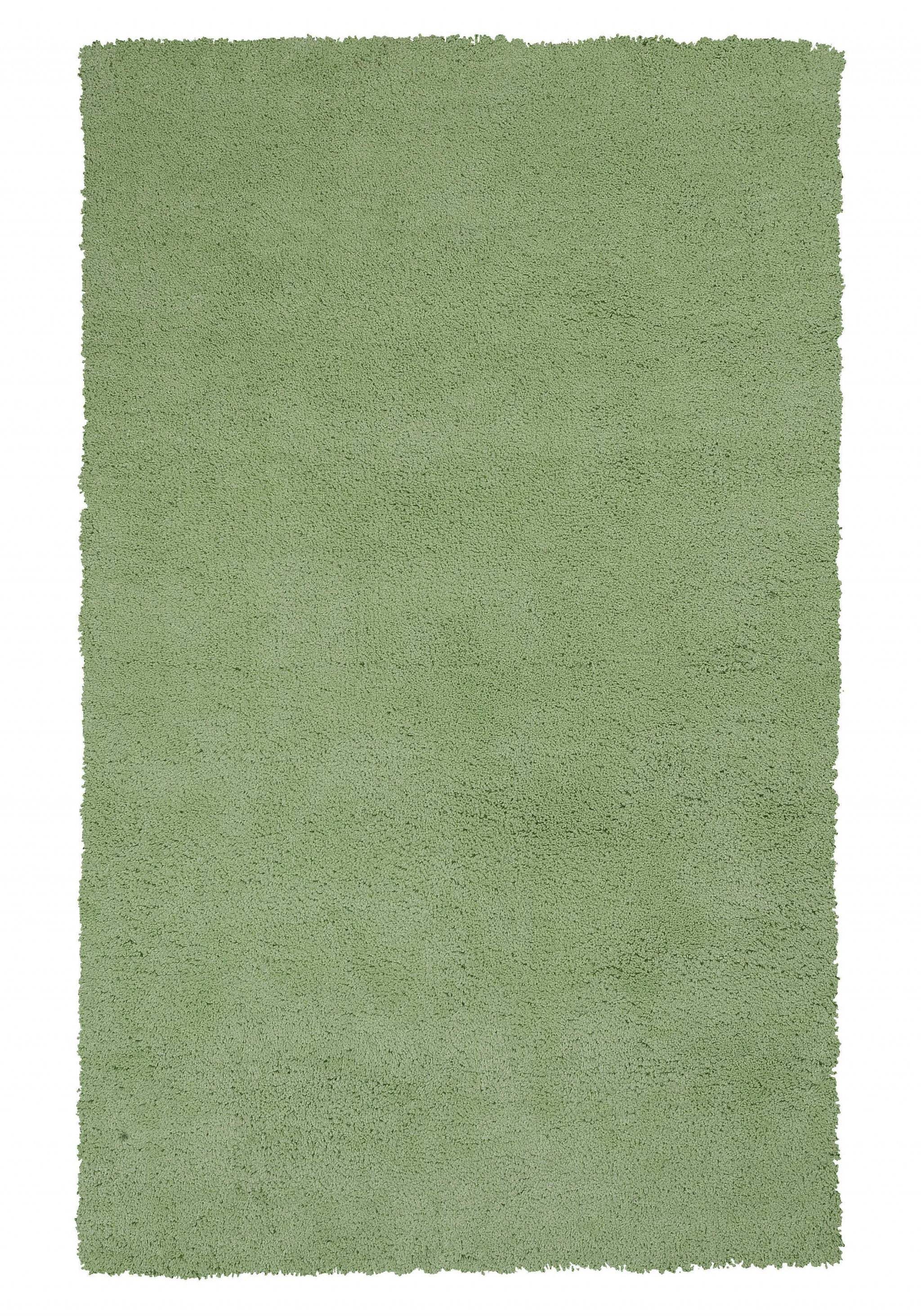 9' X 13' Green Hand Woven Area Rug - Image 4