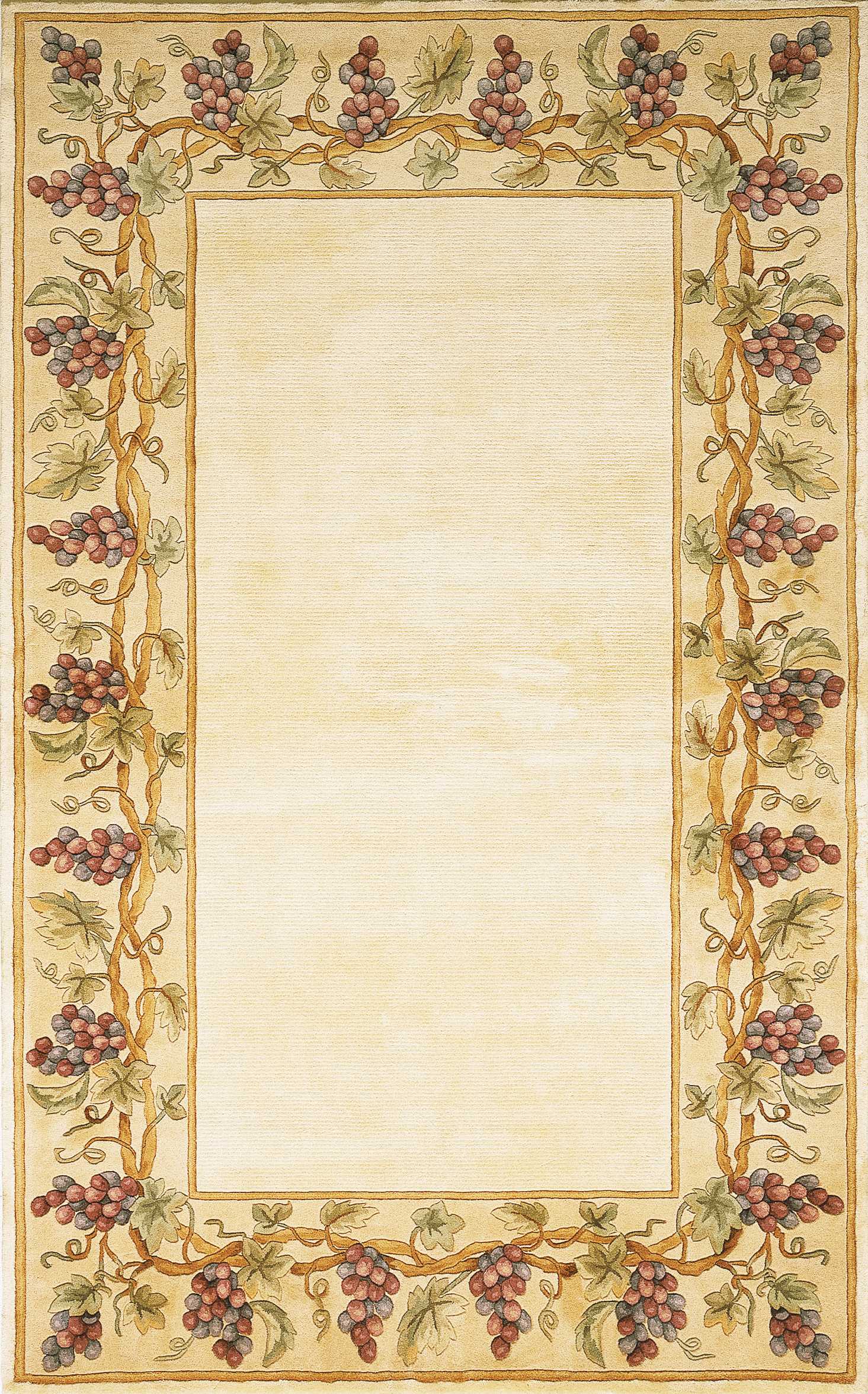 9' X 13' Ivory Wool Floral Hand Tufted Area Rug - Image 2
