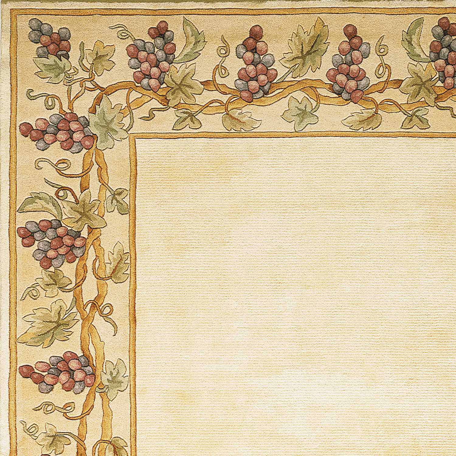 9' X 13' Ivory Wool Floral Hand Tufted Area Rug - Image 5