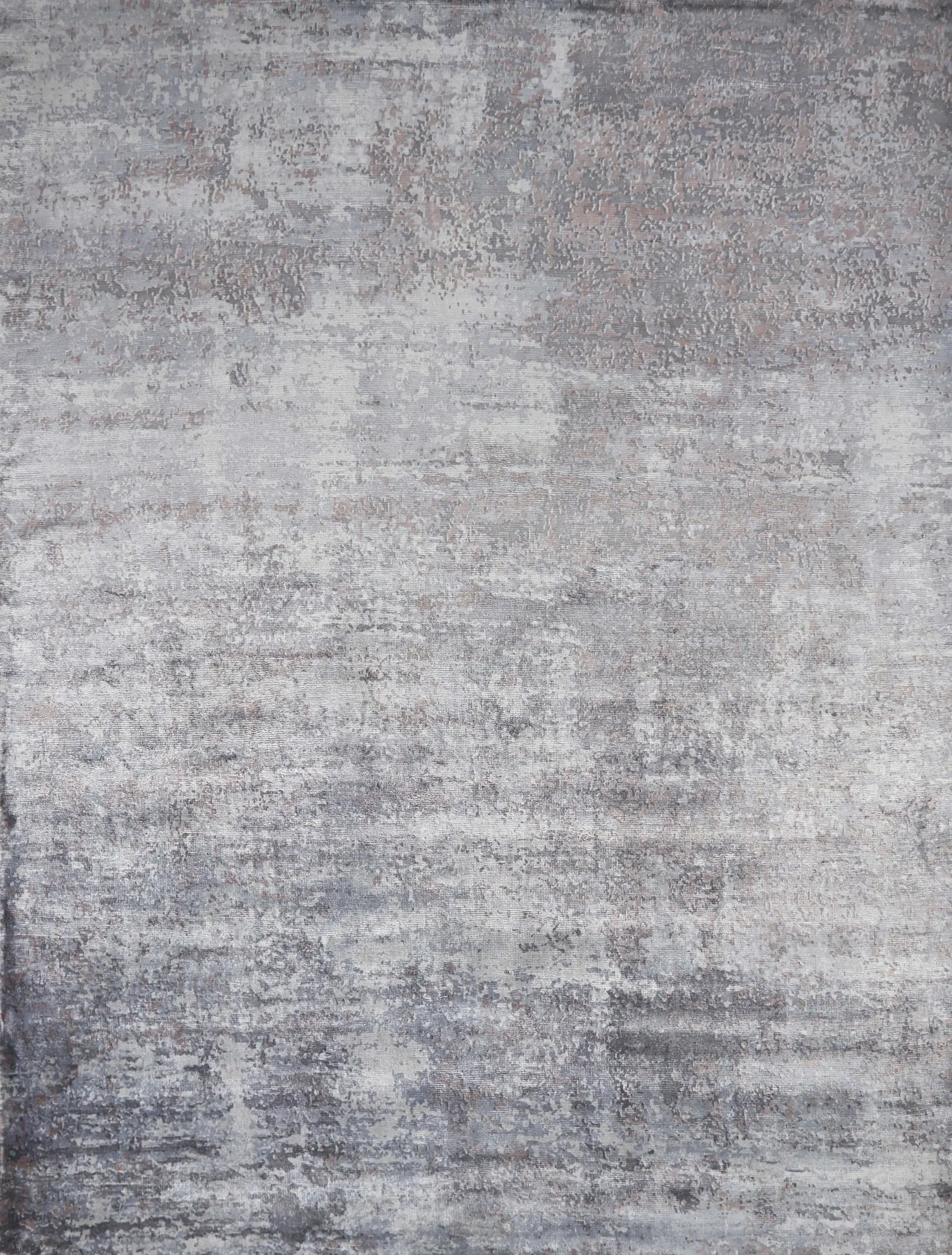 9' X 13' Light Gray Abstract Hand Loomed Area Rug - Image 6