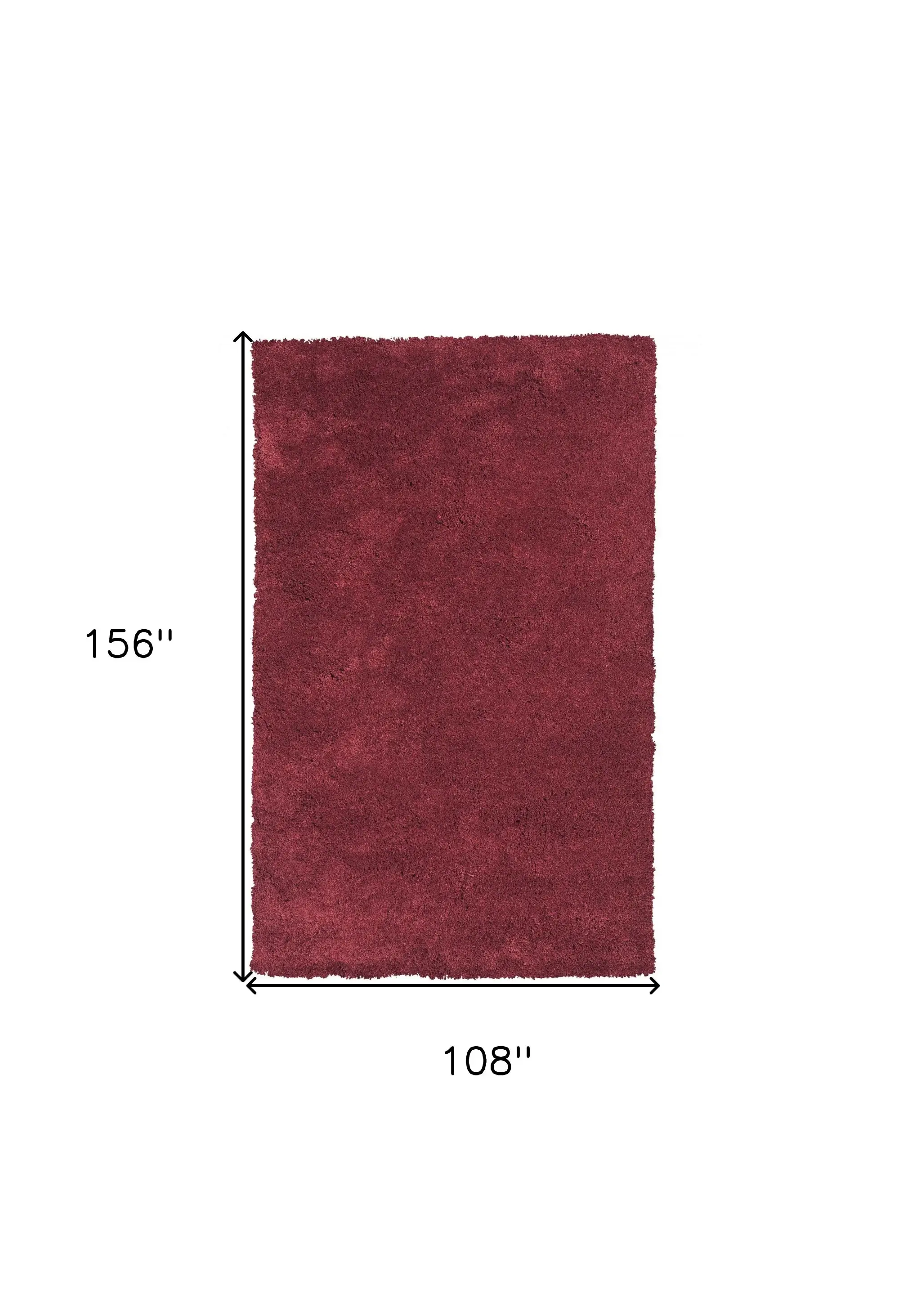 9' X 13' Polyester Red Area Rug - Image 5