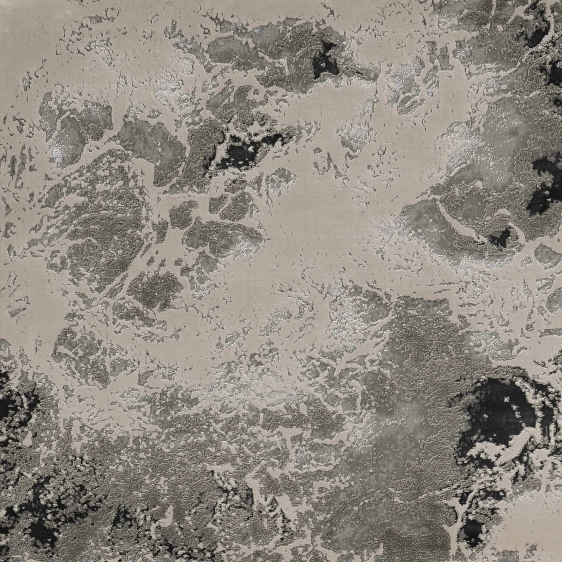 9' X 13'  Polyester Silver Area Rug - Image 8
