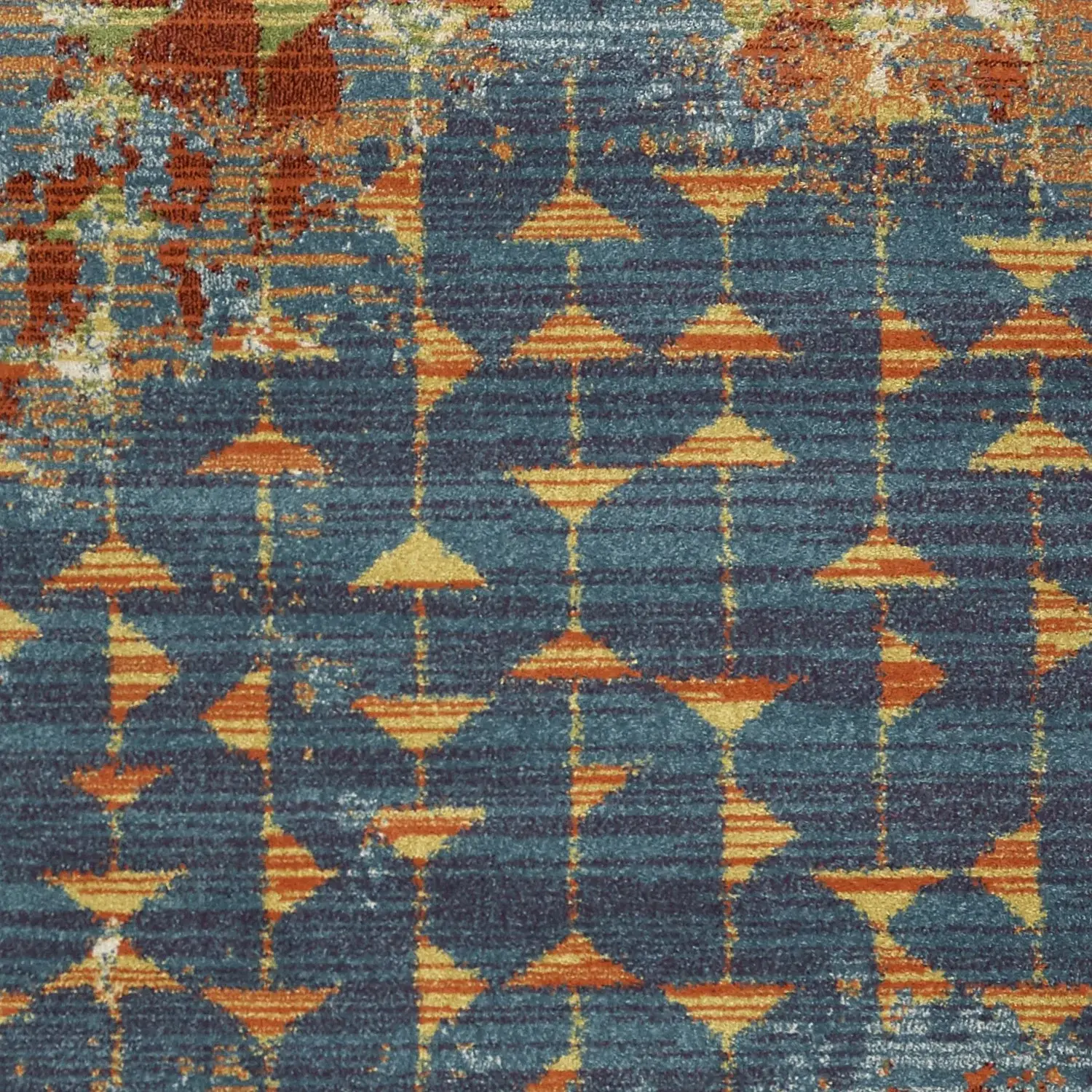 9' X 13'  Polypropylene Blue Or  Coral  Area Rug - Image 6