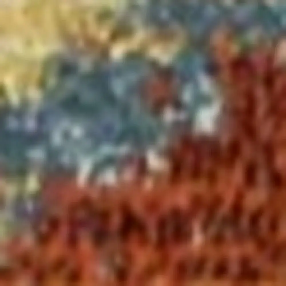 9' X 13'  Polypropylene Blue Or  Coral  Area Rug - Image 9