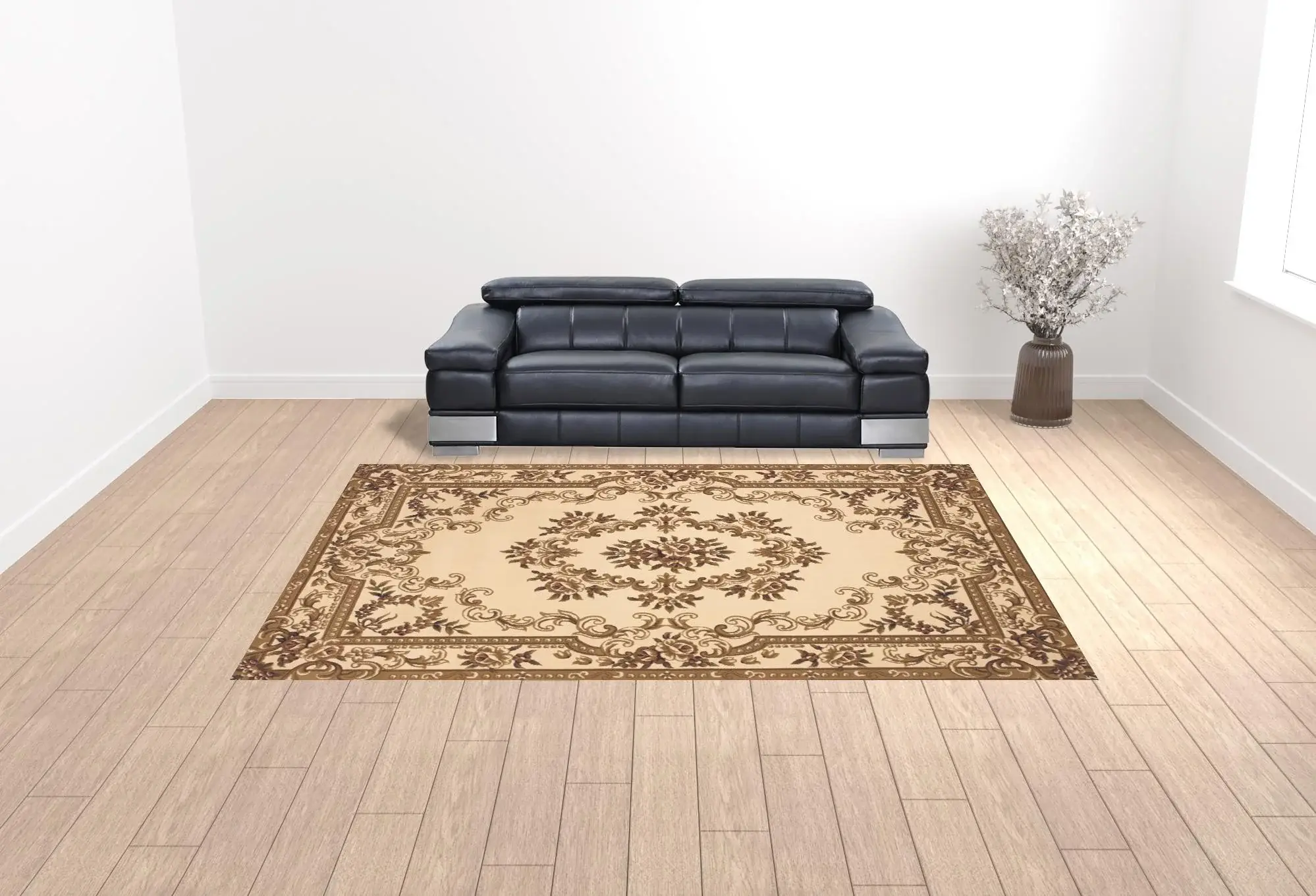 9' X 13'  Polypropylene Ivory Area Rug - Image 2