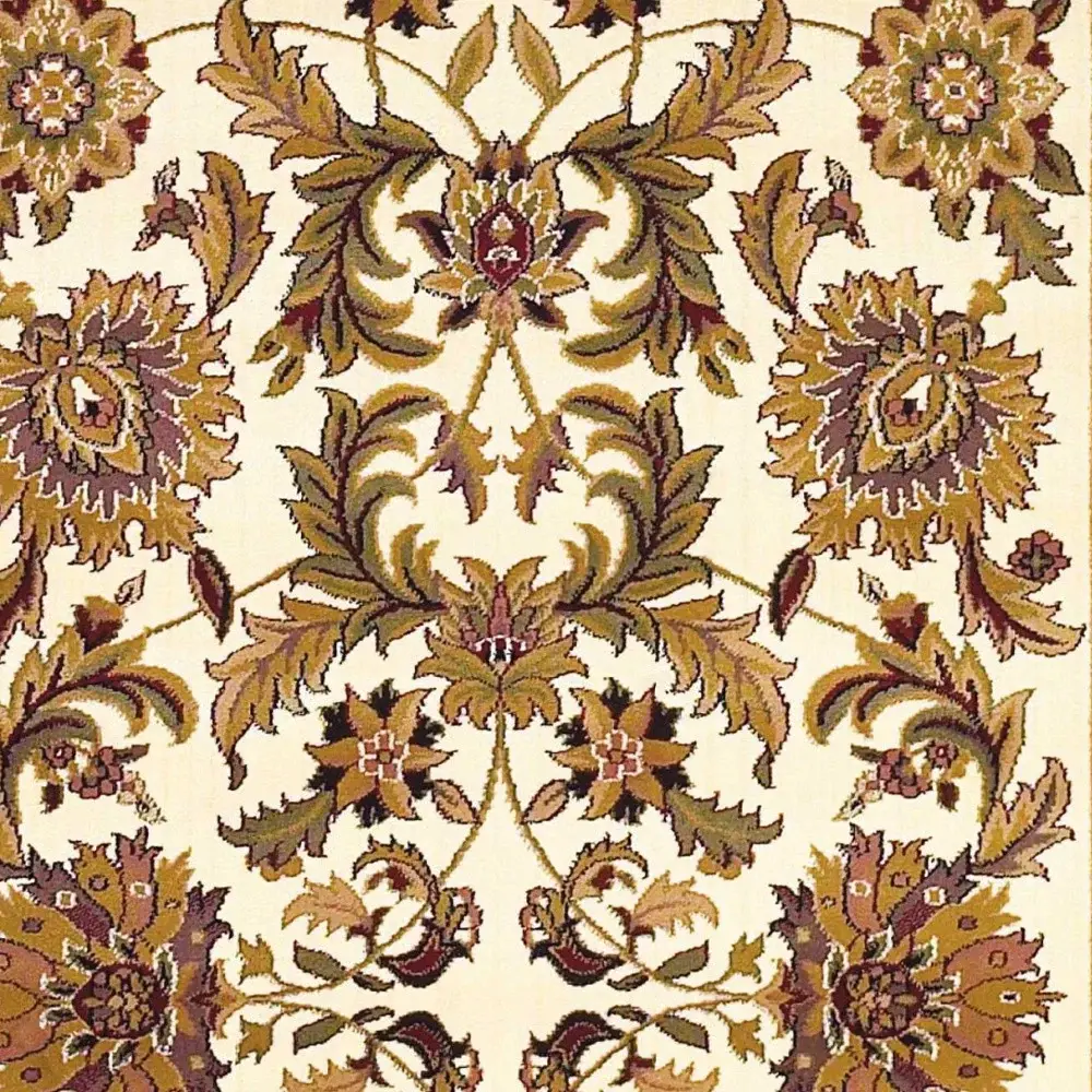 9' X 13'  Polypropylene Ivory Or Red Area Rug - Image 6
