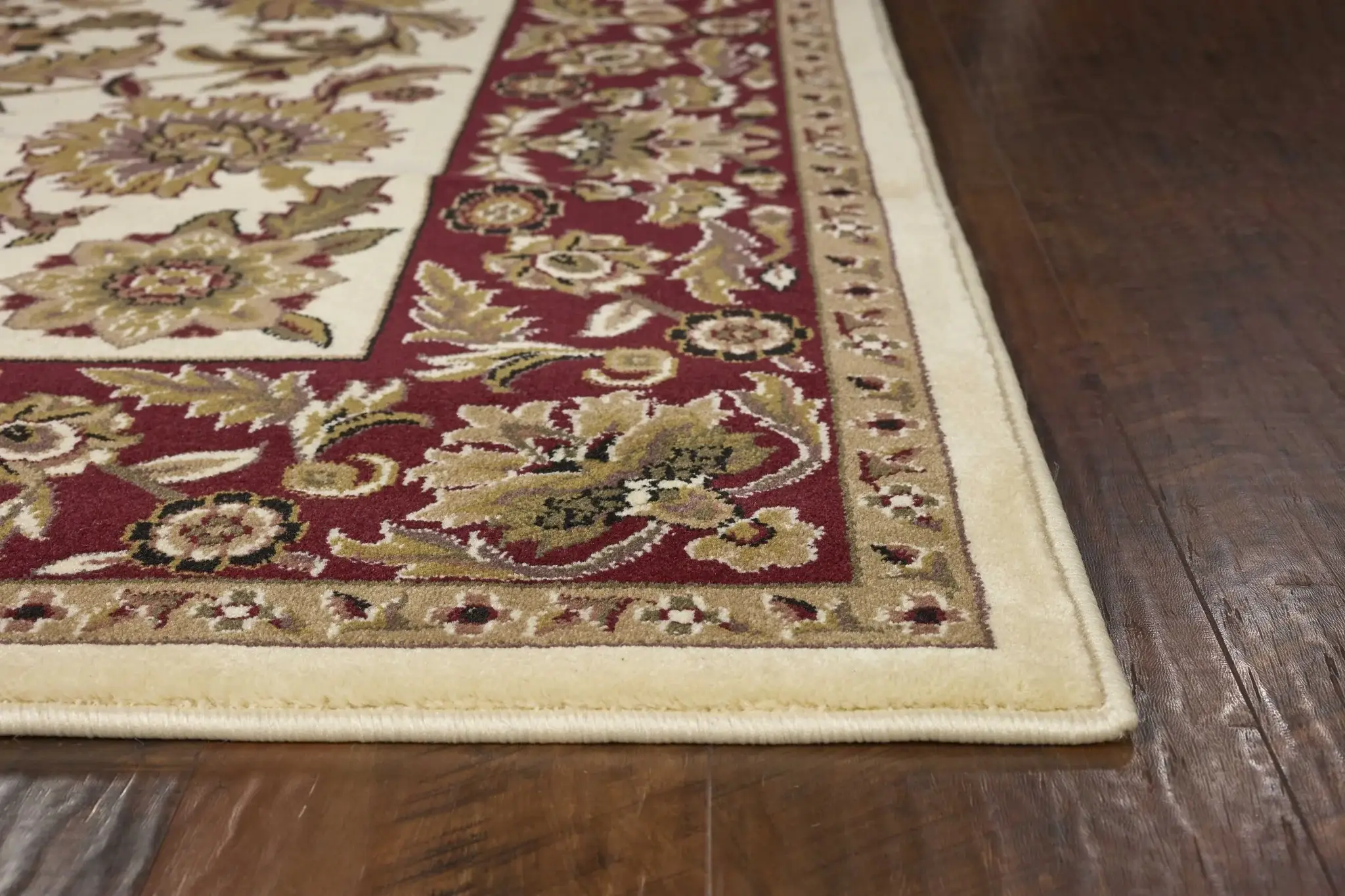 9' X 13'  Polypropylene Ivory Or Red Area Rug - Image 8