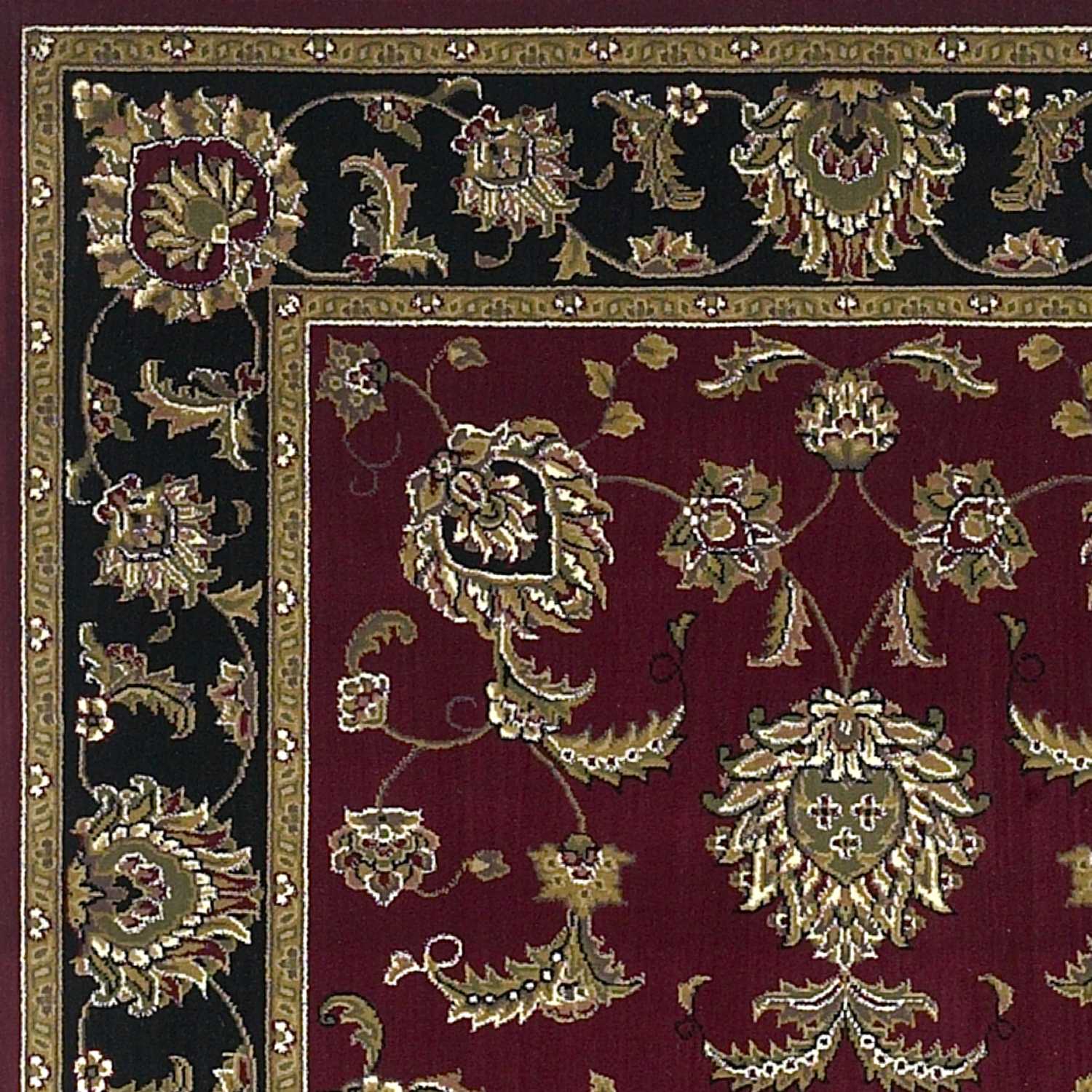 9' X 13' Red and Black Area Rug - Image 5