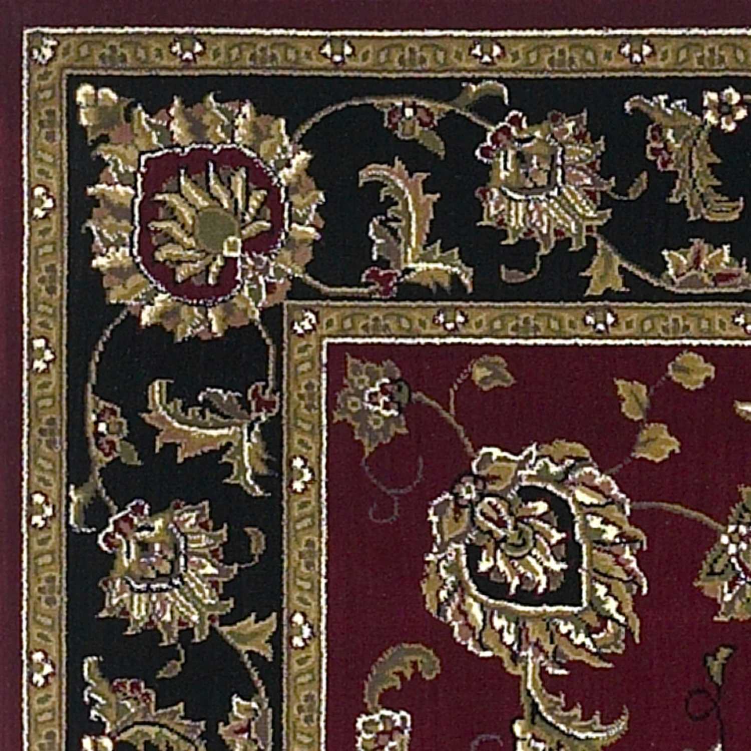 9' X 13' Red and Black Area Rug - Image 6