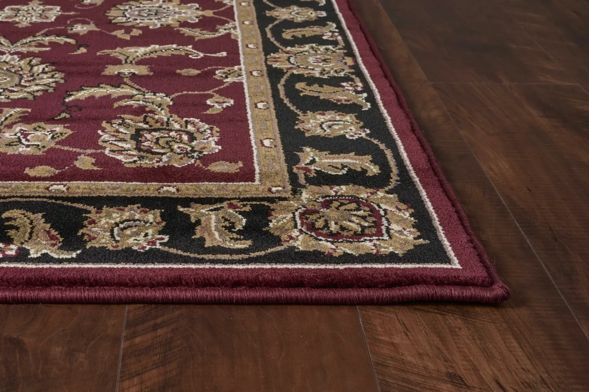 9' X 13' Red and Black Area Rug - Image 9