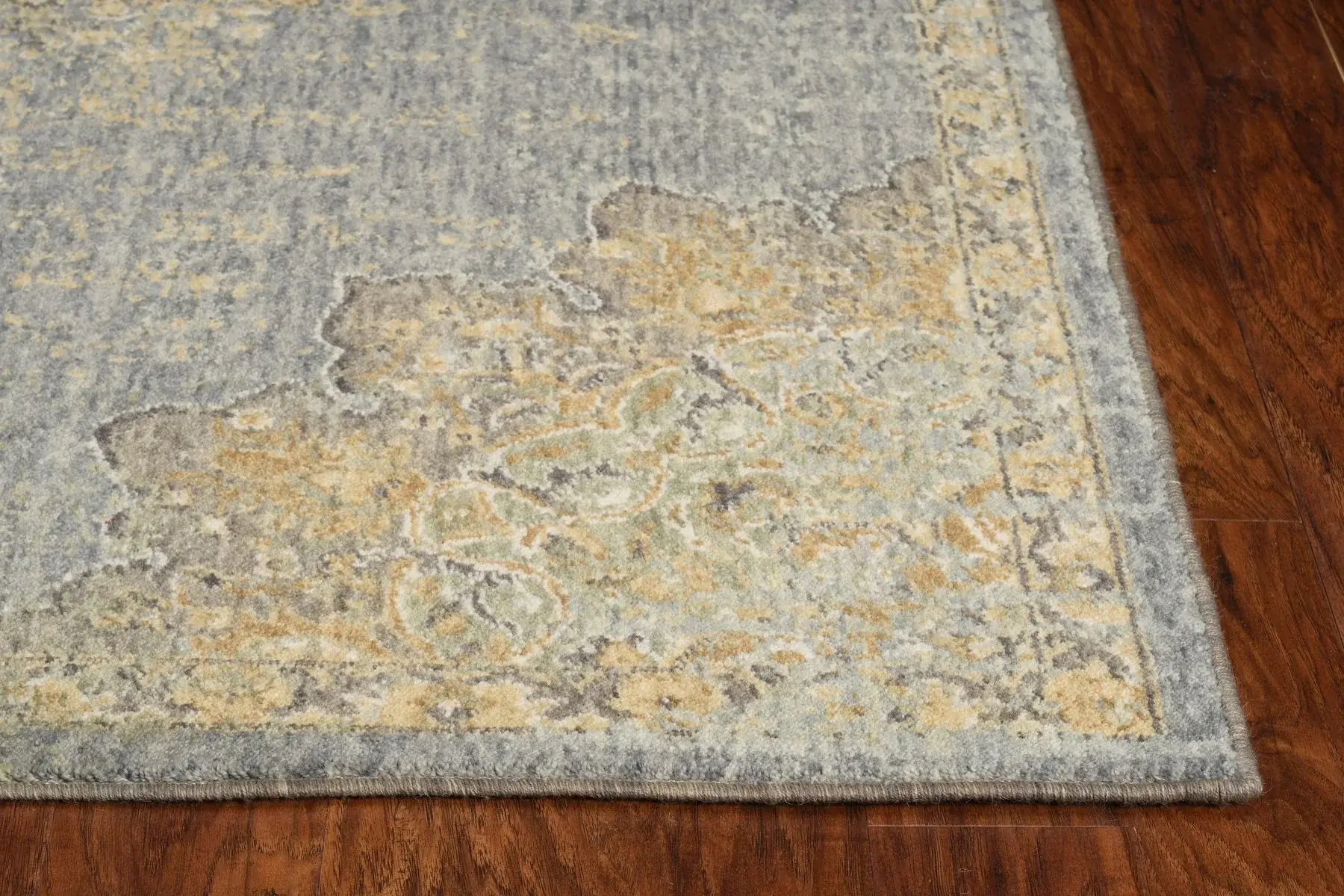 9' X 13' Slate Gray Wool Handmade Area Rug - Image 3