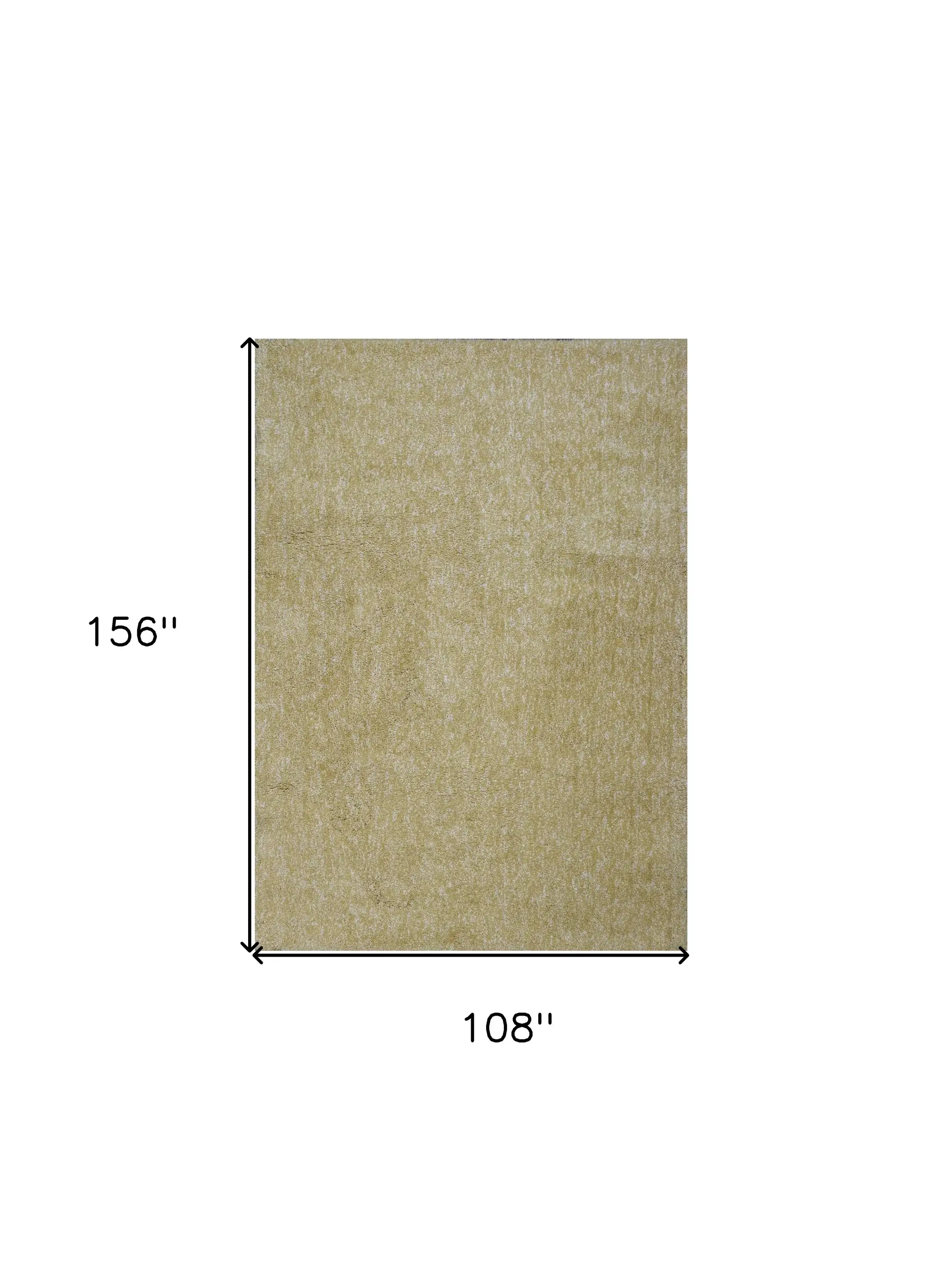 9' X 13' Yellow Hand Woven Area Rug - Image 3