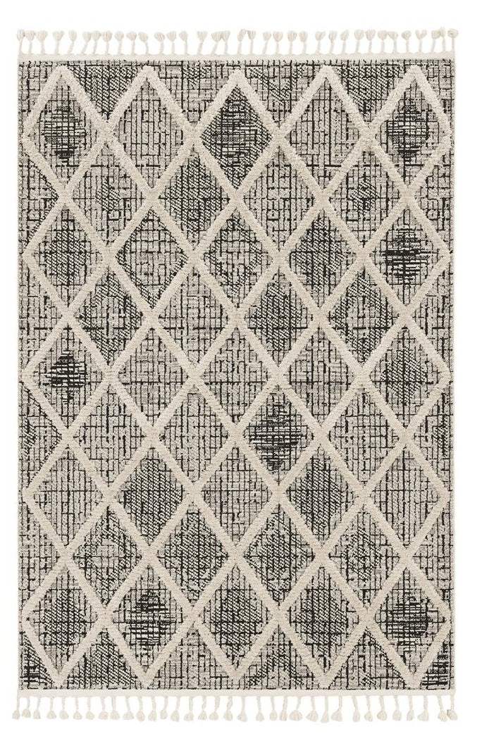94 X 130 Charcoal Polyester Rug - Image 2
