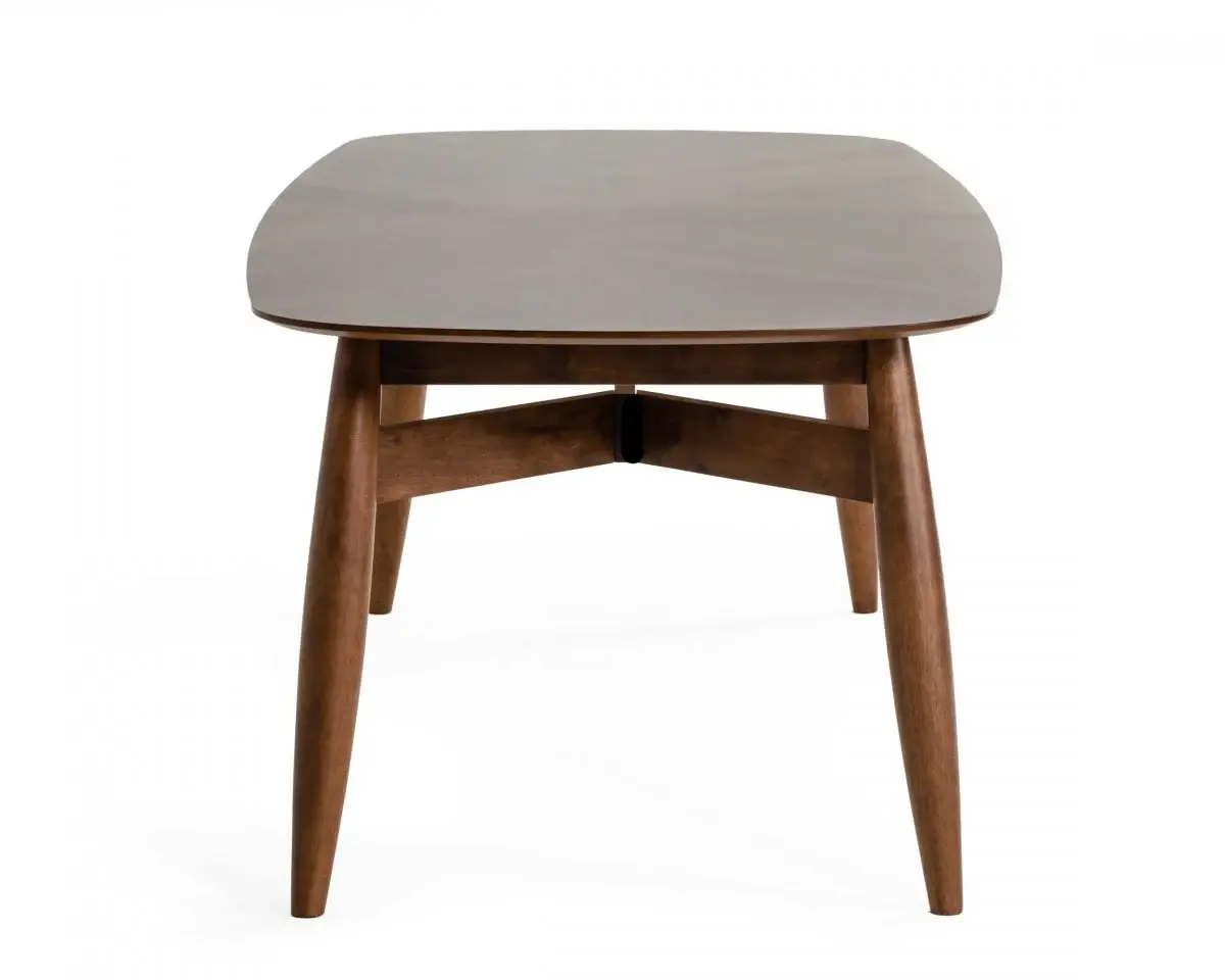 95" Brown Solid Wood Dining Table - Image 4