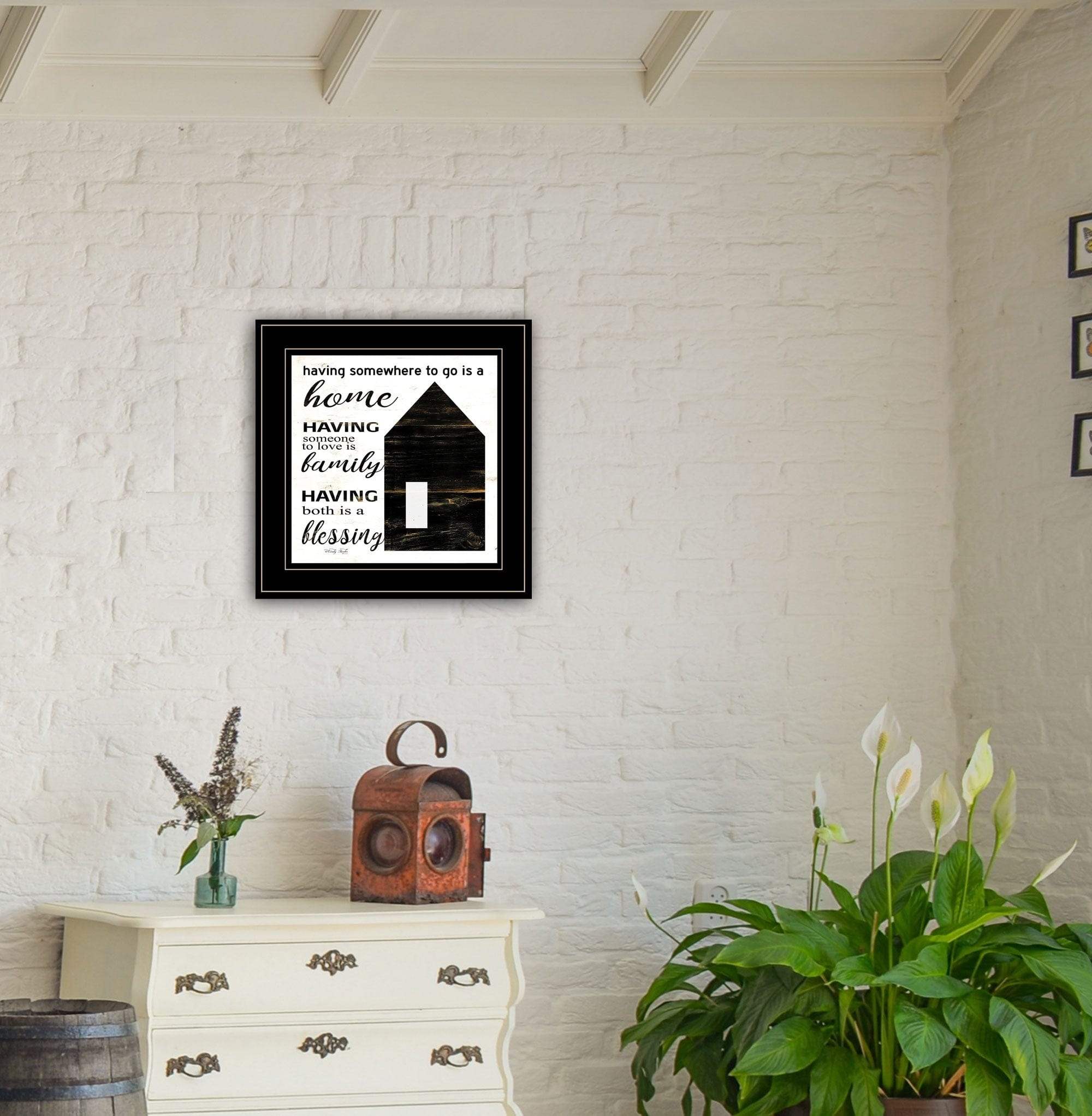 A Blessing 2 Black Framed Print Wall Art - Image 4