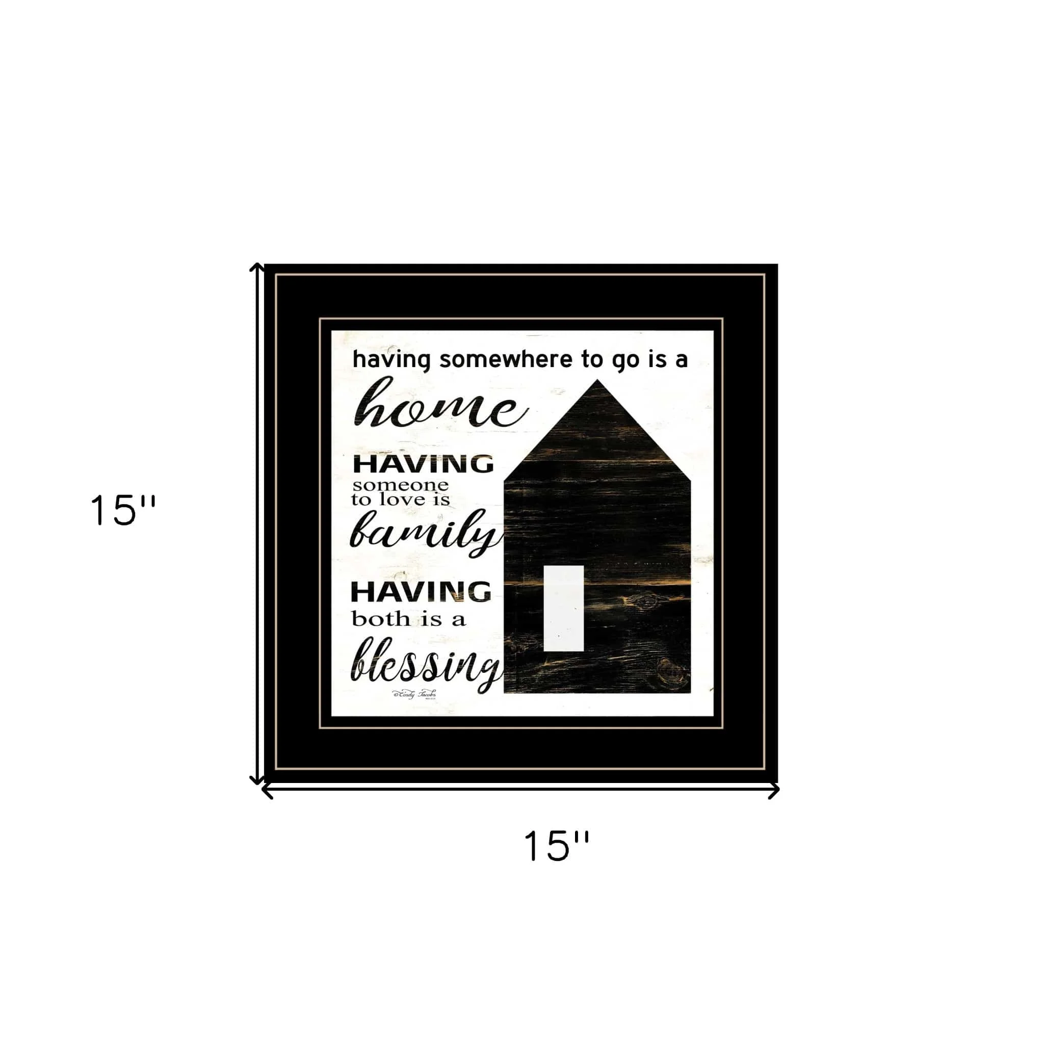 A Blessing 2 Black Framed Print Wall Art - Image 5