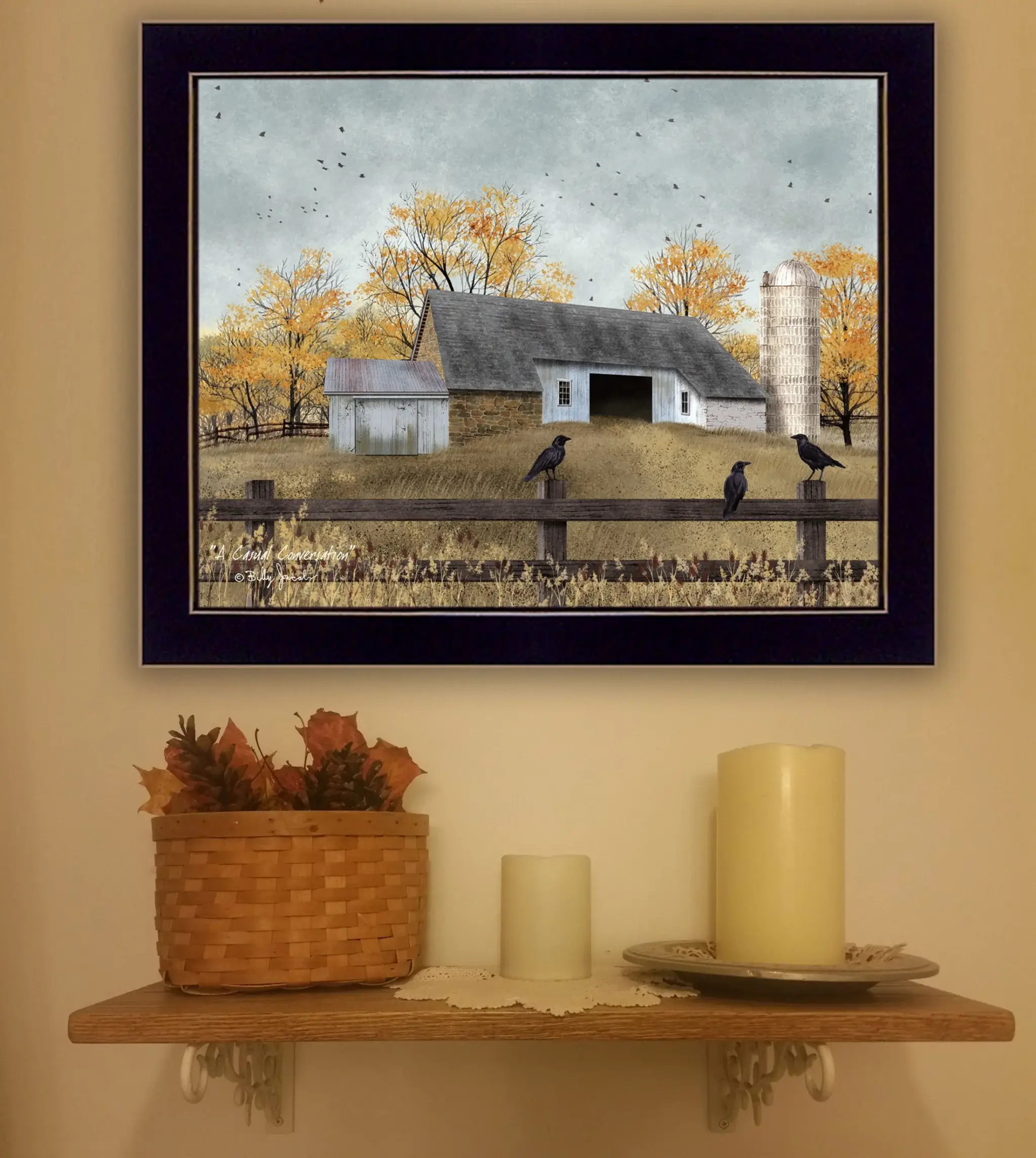 A Casual Conversation 1 Black Framed Print Wall Art - Image 4