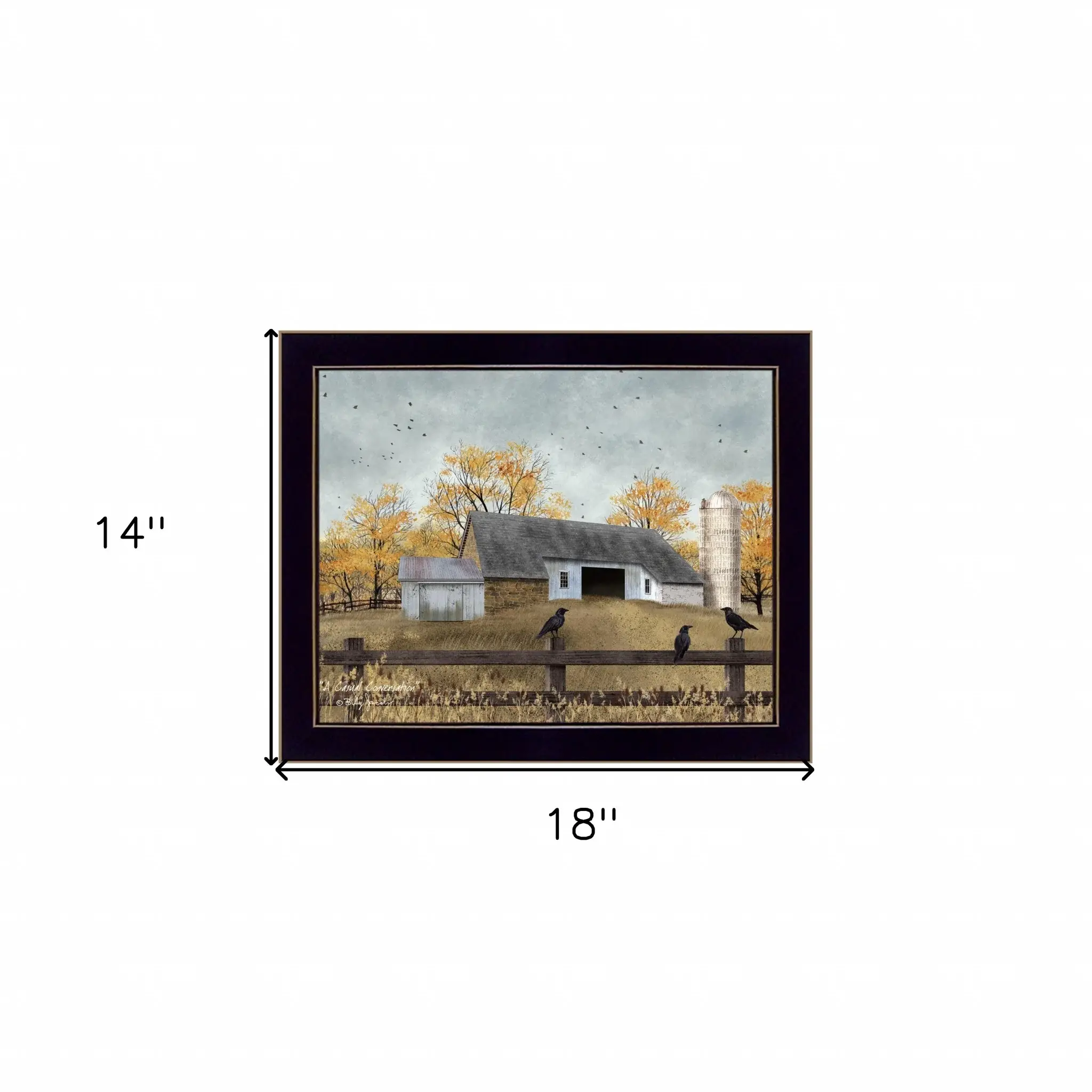 A Casual Conversation 1 Black Framed Print Wall Art - Image 5