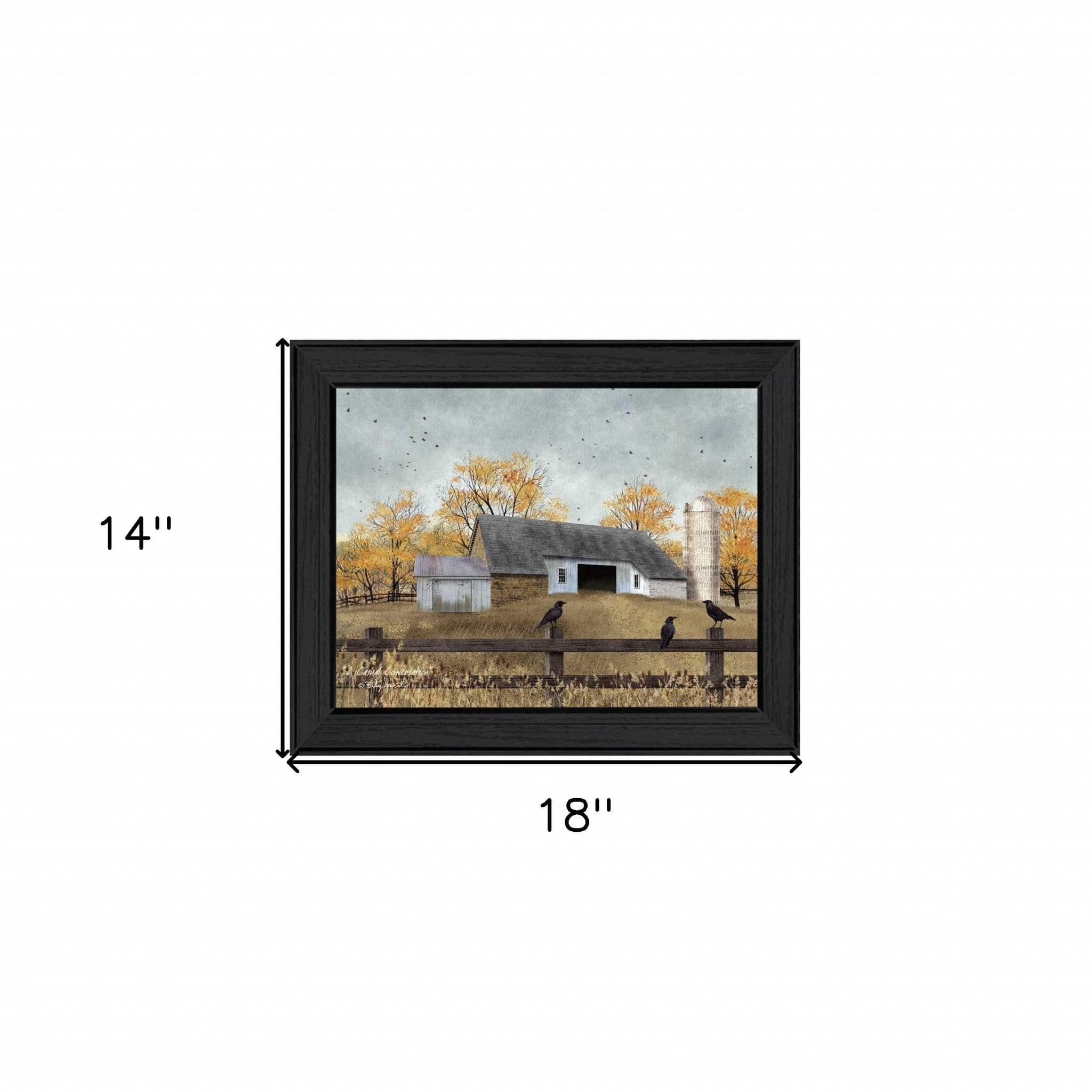 A Casual Conversation 2 Black Framed Print Wall Art - Image 5