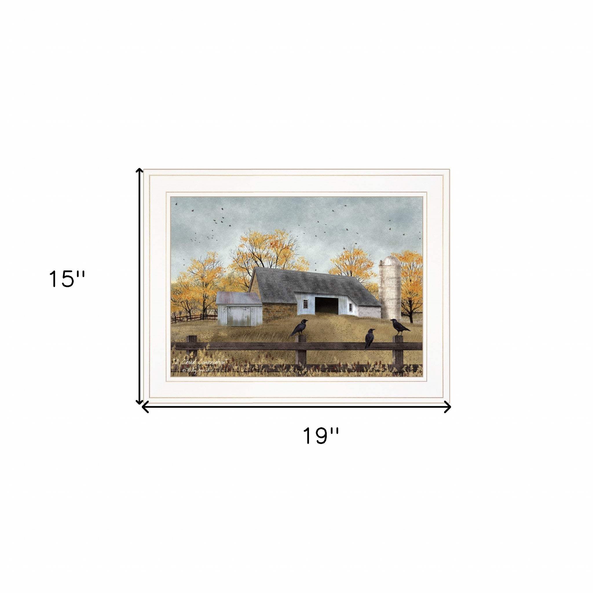 A Casual Conversation 3 White Framed Print Wall Art - Image 5