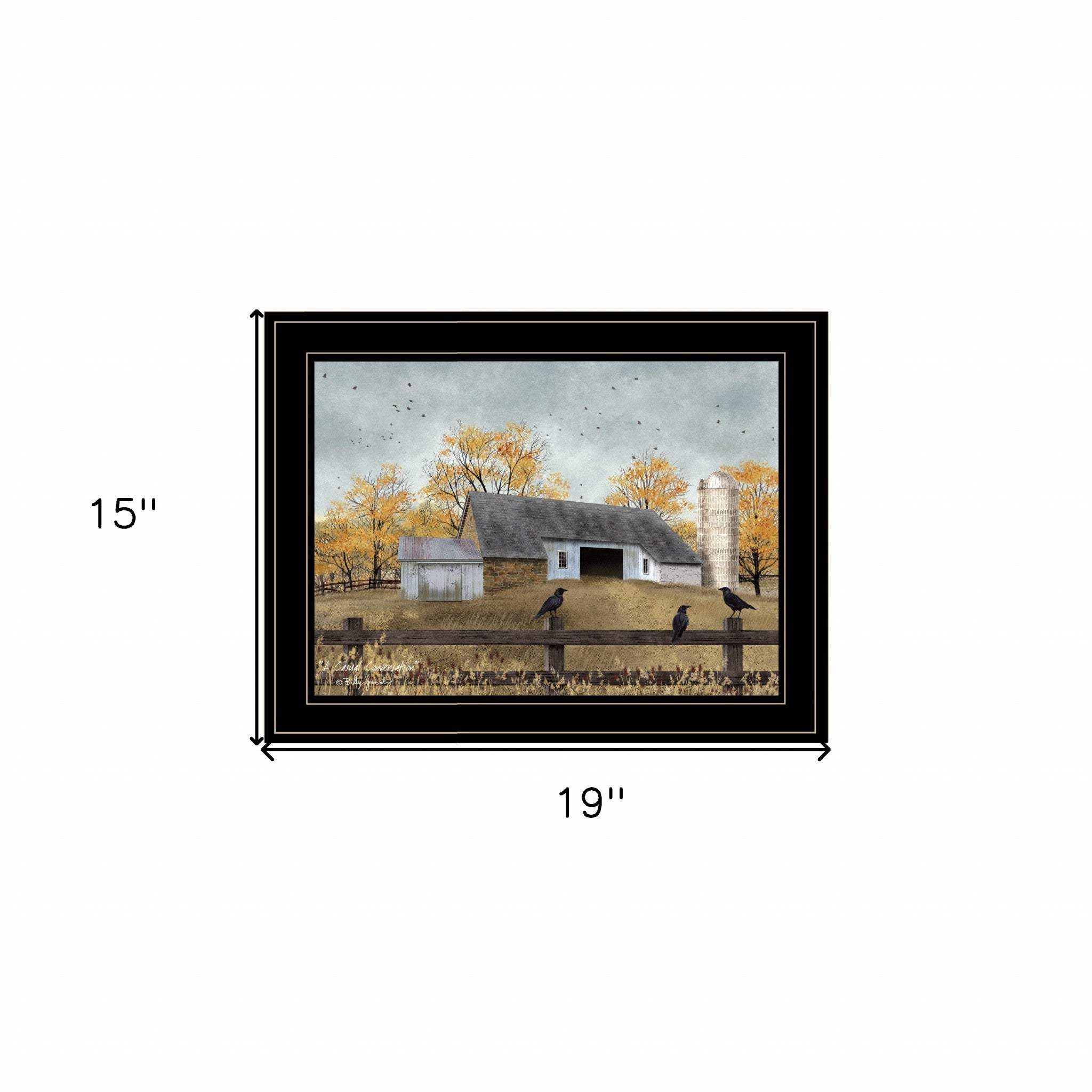 A Casual Conversation 4 Black Framed Print Wall Art - Image 5