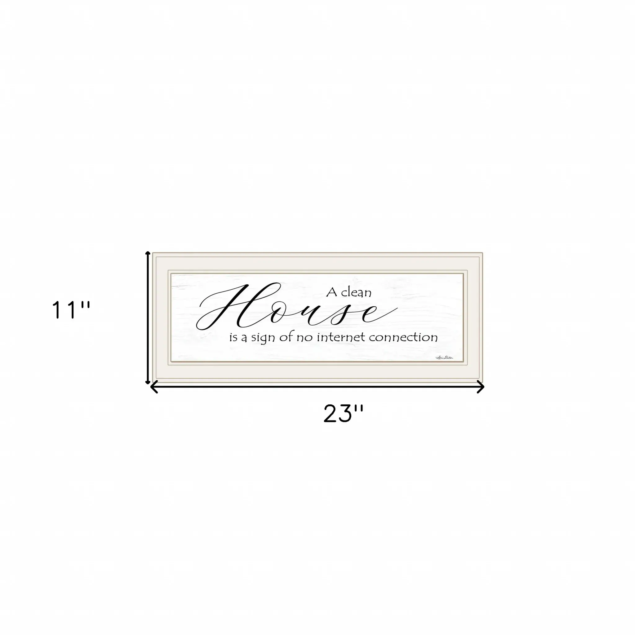 A Clean House 1 White Framed Print Wall Art - Image 6