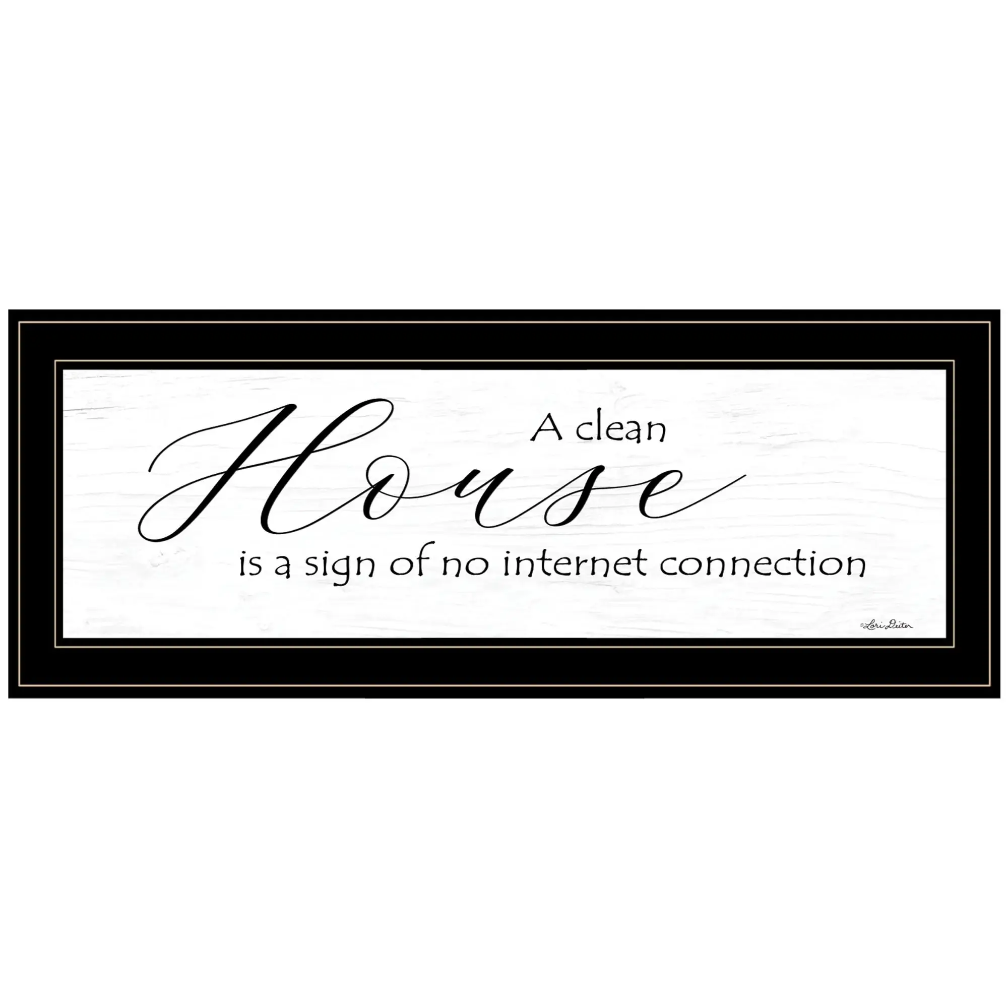 A Clean House Black Framed Print Wall Art - Image 2