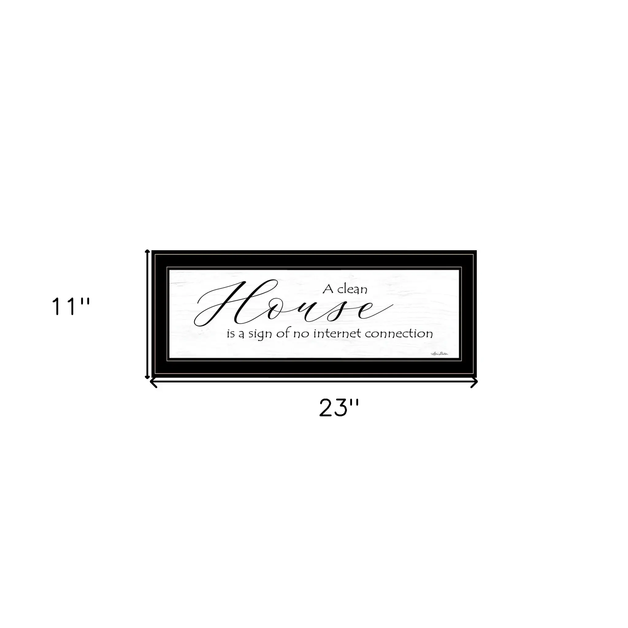 A Clean House Black Framed Print Wall Art - Image 5