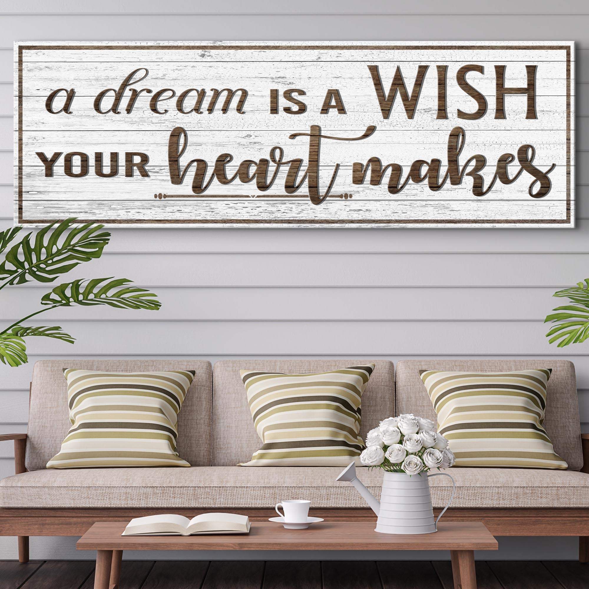 A Dream Is A Wish Your Heart Makes Inspirational Sign - Image 2